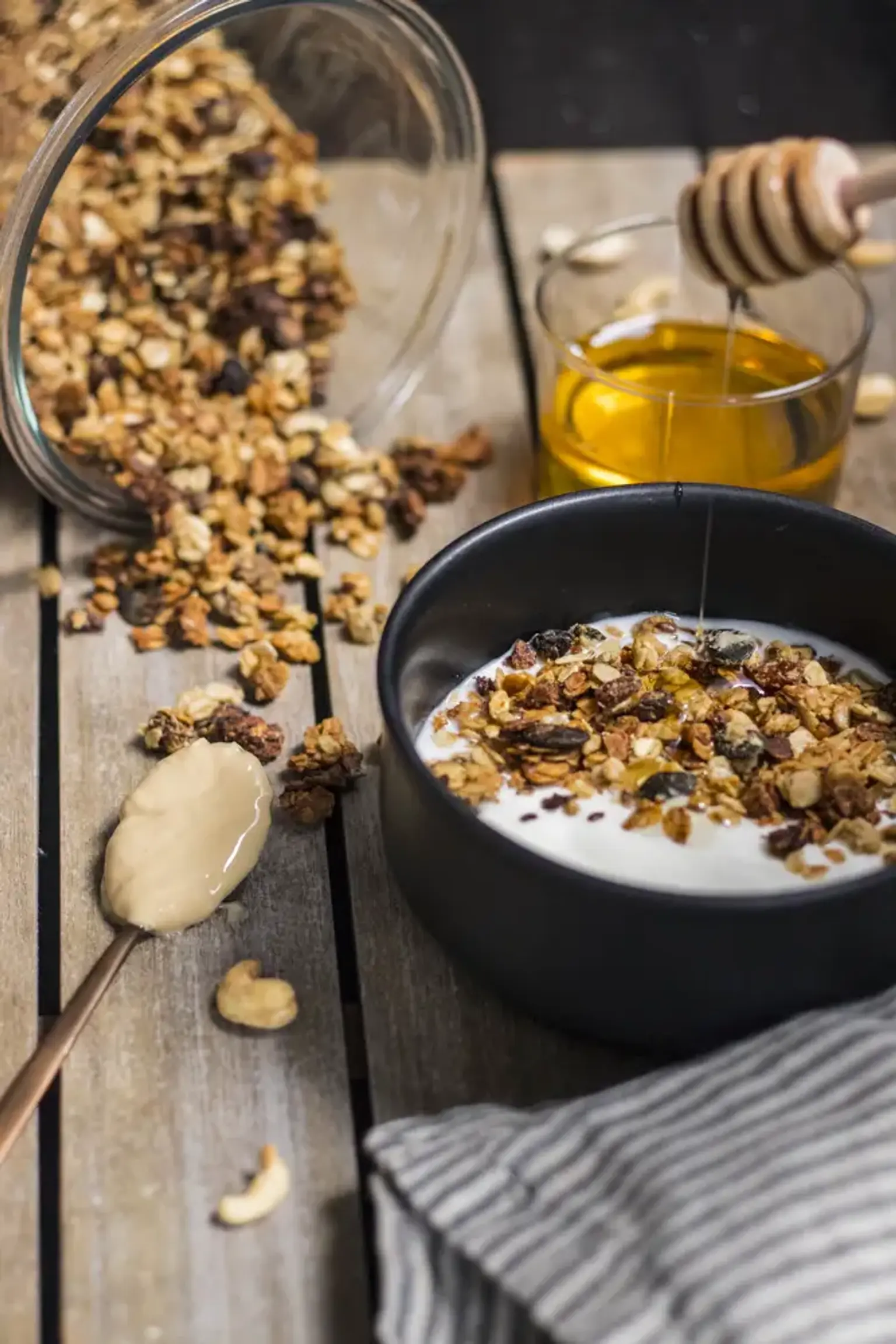 granola au beurre de cajou et aux graines de courge