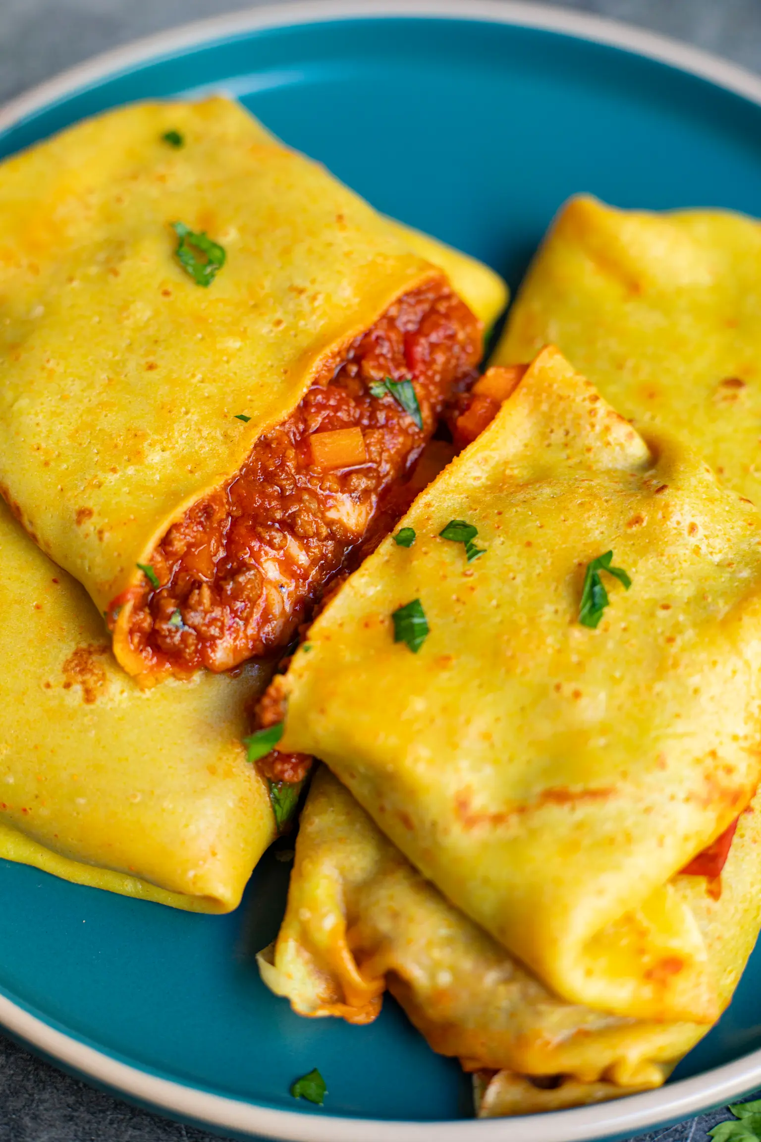 crêpes farcies à la bolognaise