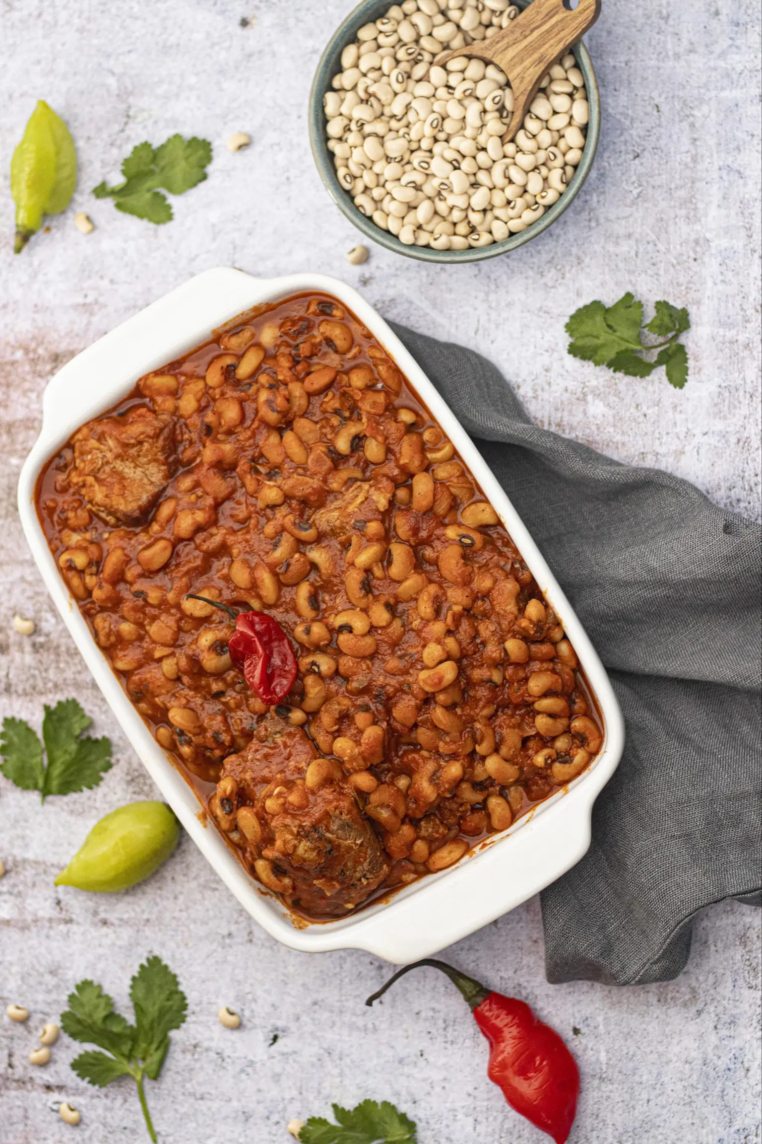 ndambe ragout de niebe a la viande