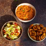 trio riz banane salade