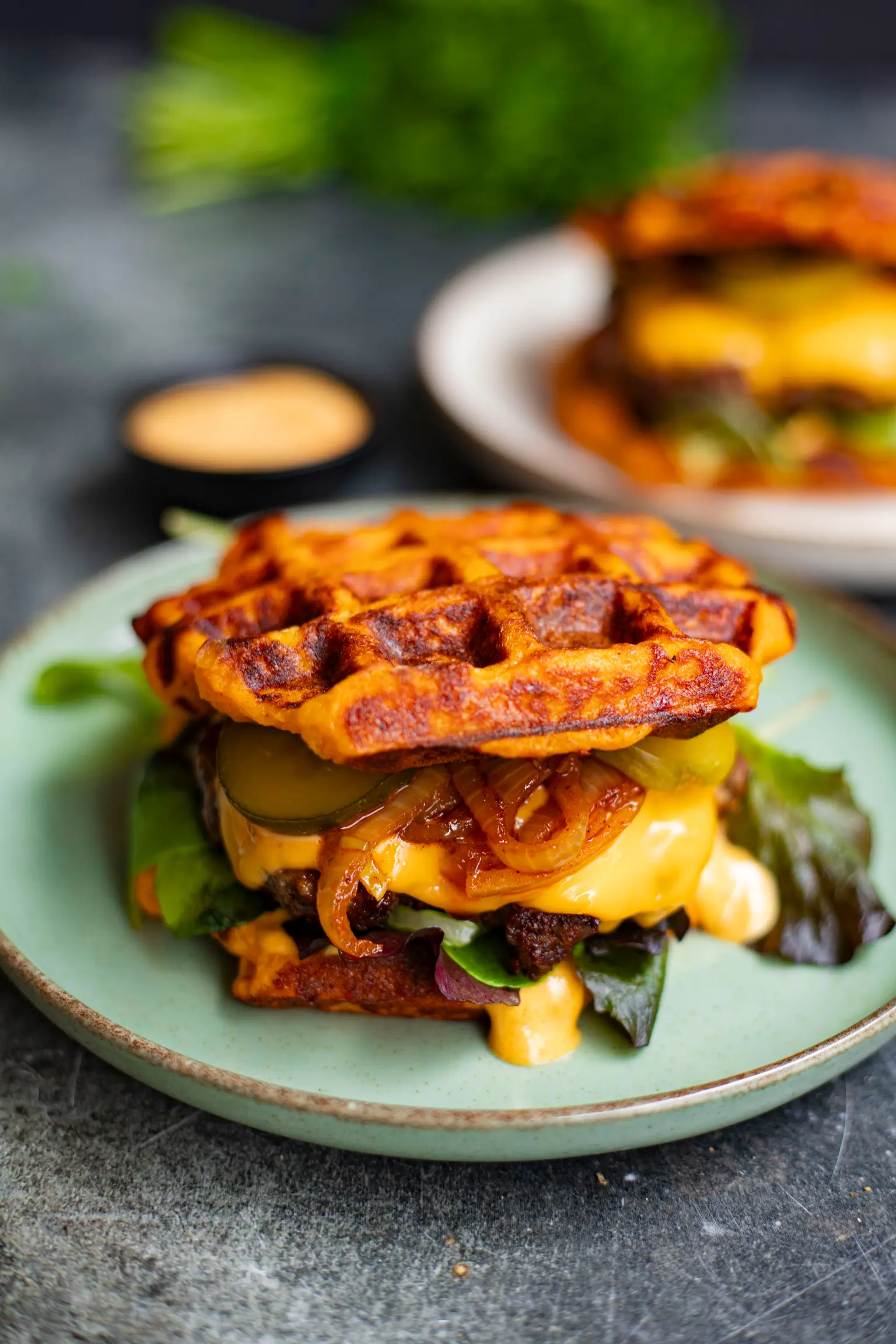 burger gaufre