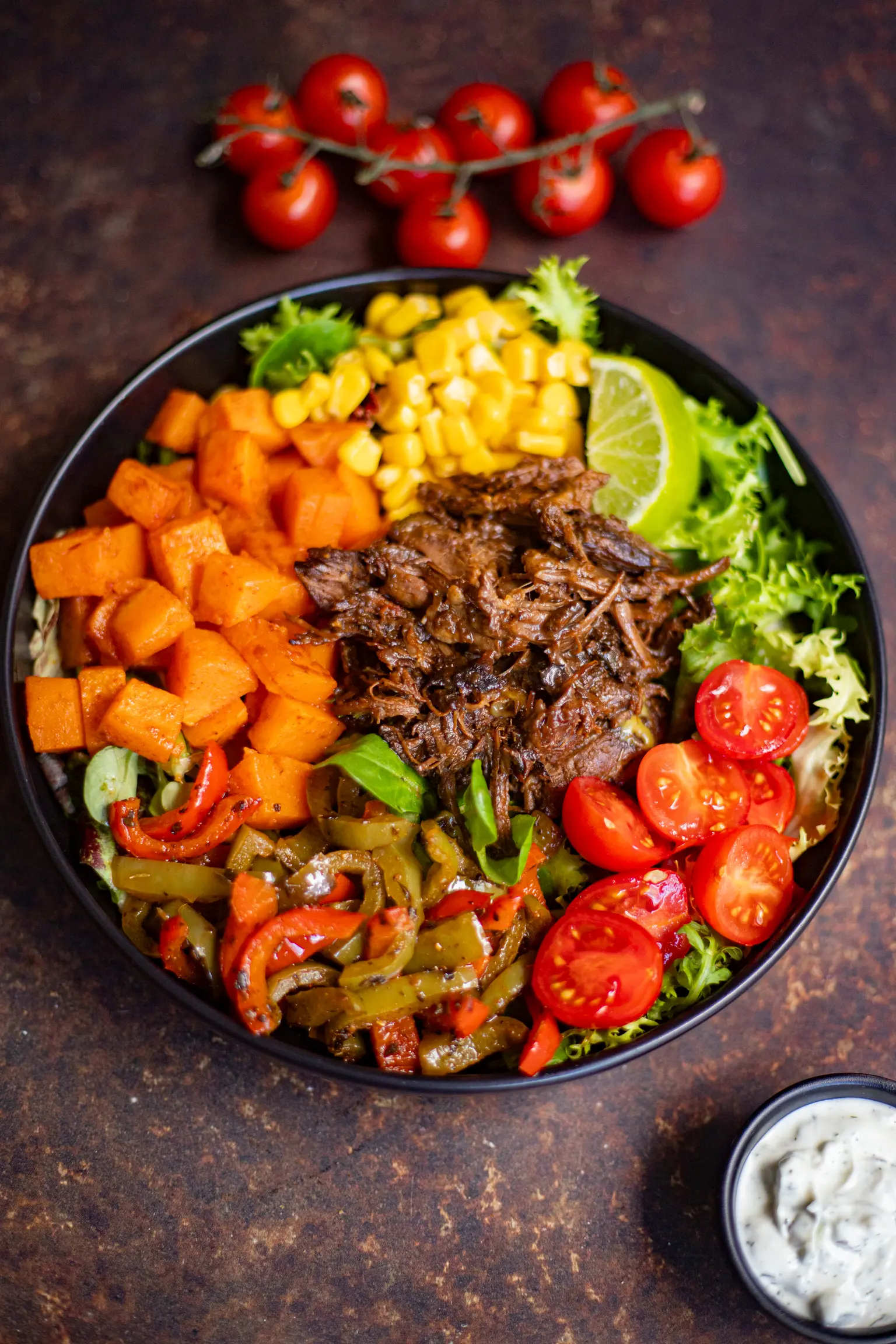 bowl salade effiloche