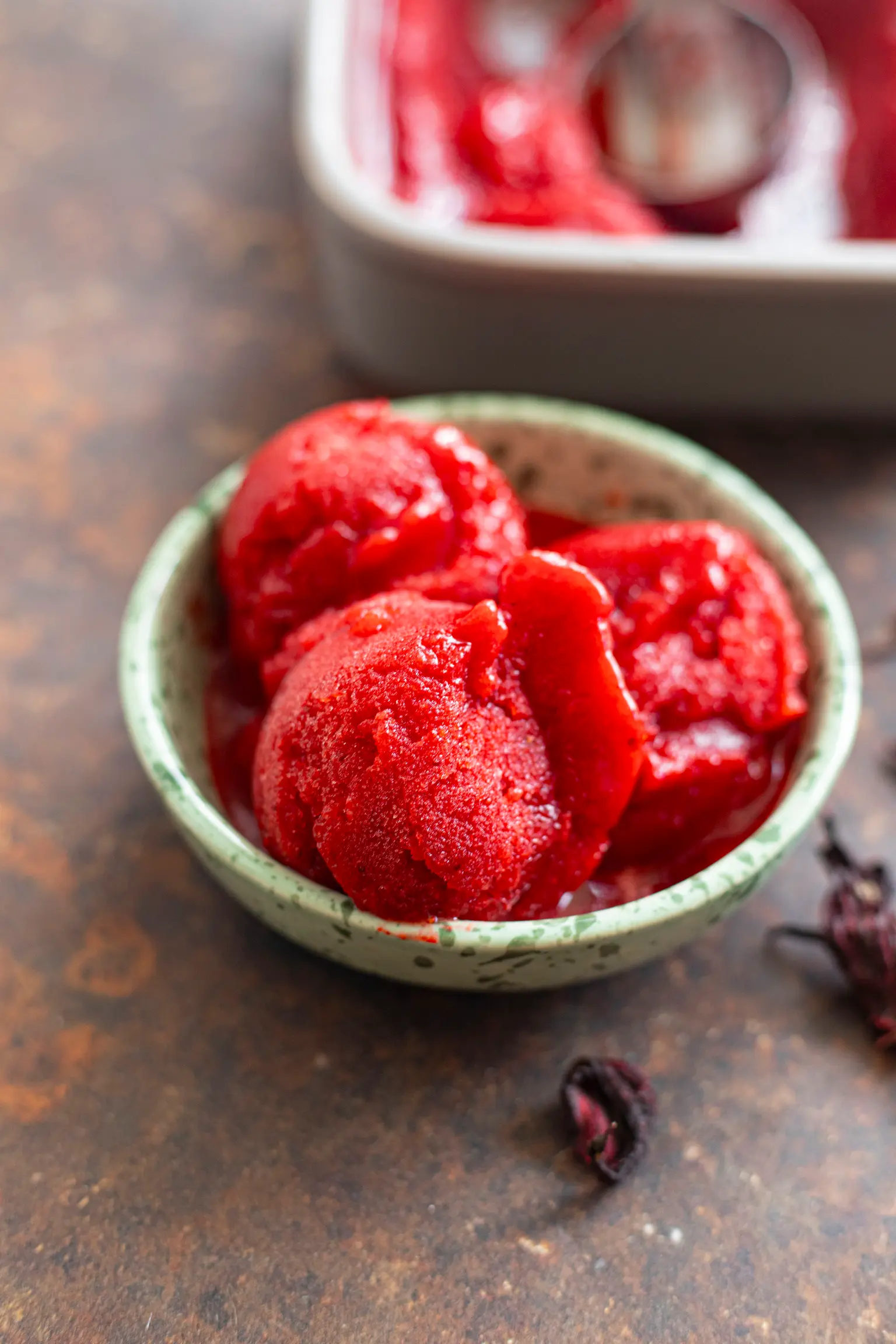 sorbet fraise bissap
