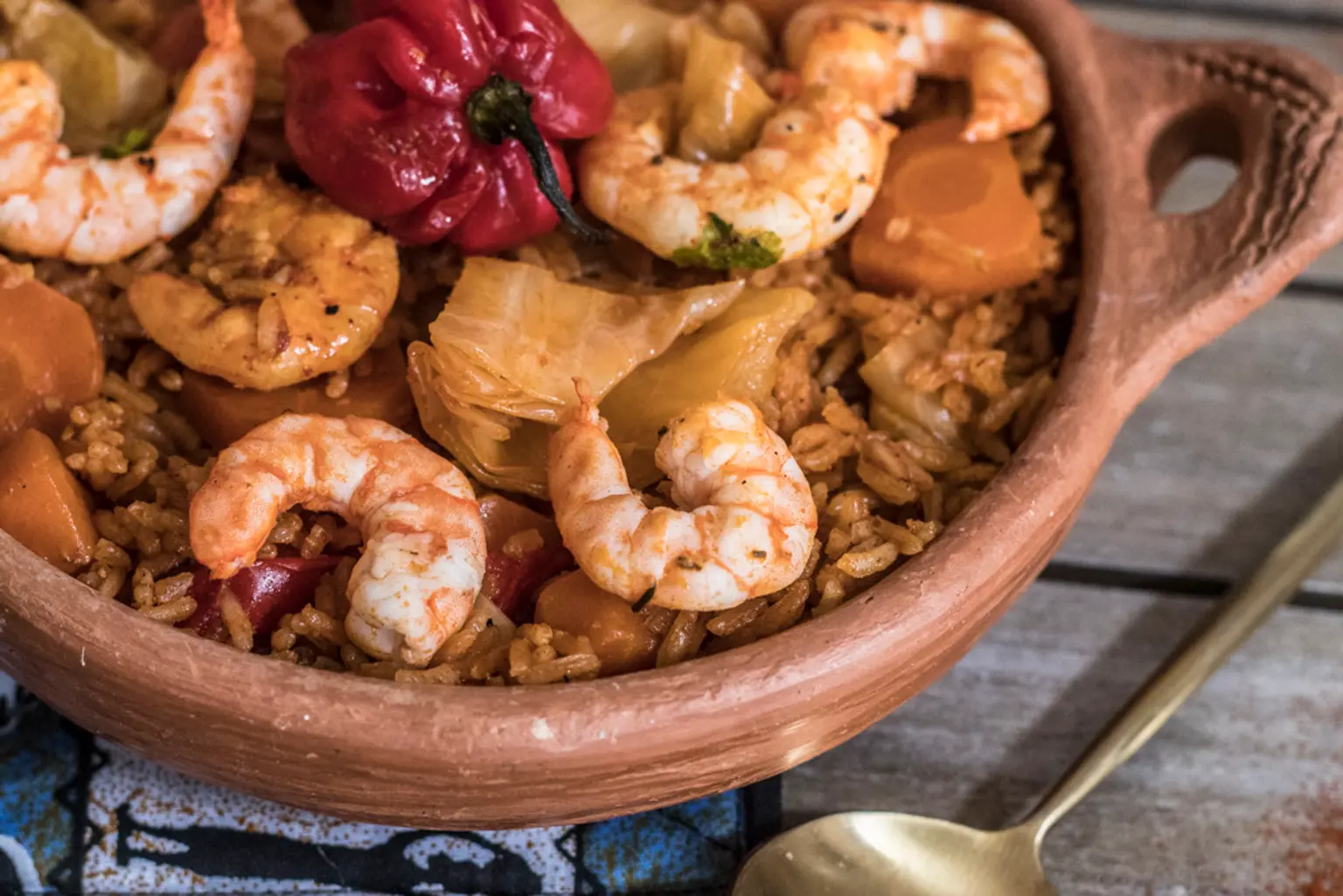 riz crevettes netetou soumbala