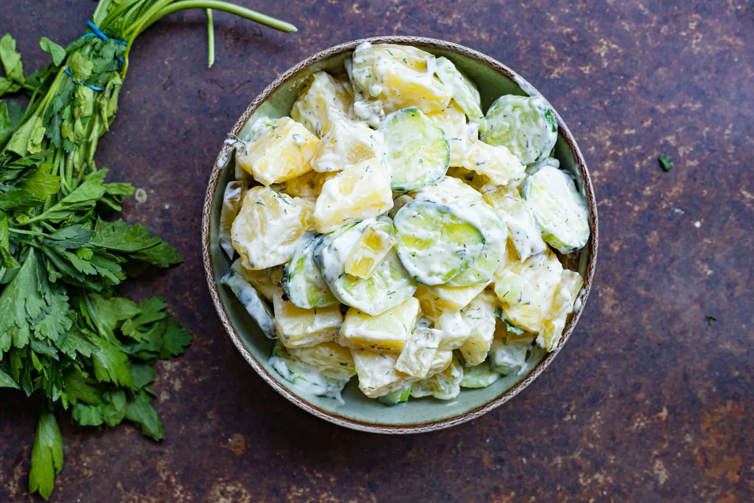 salade de pommes de terre et concombre 2