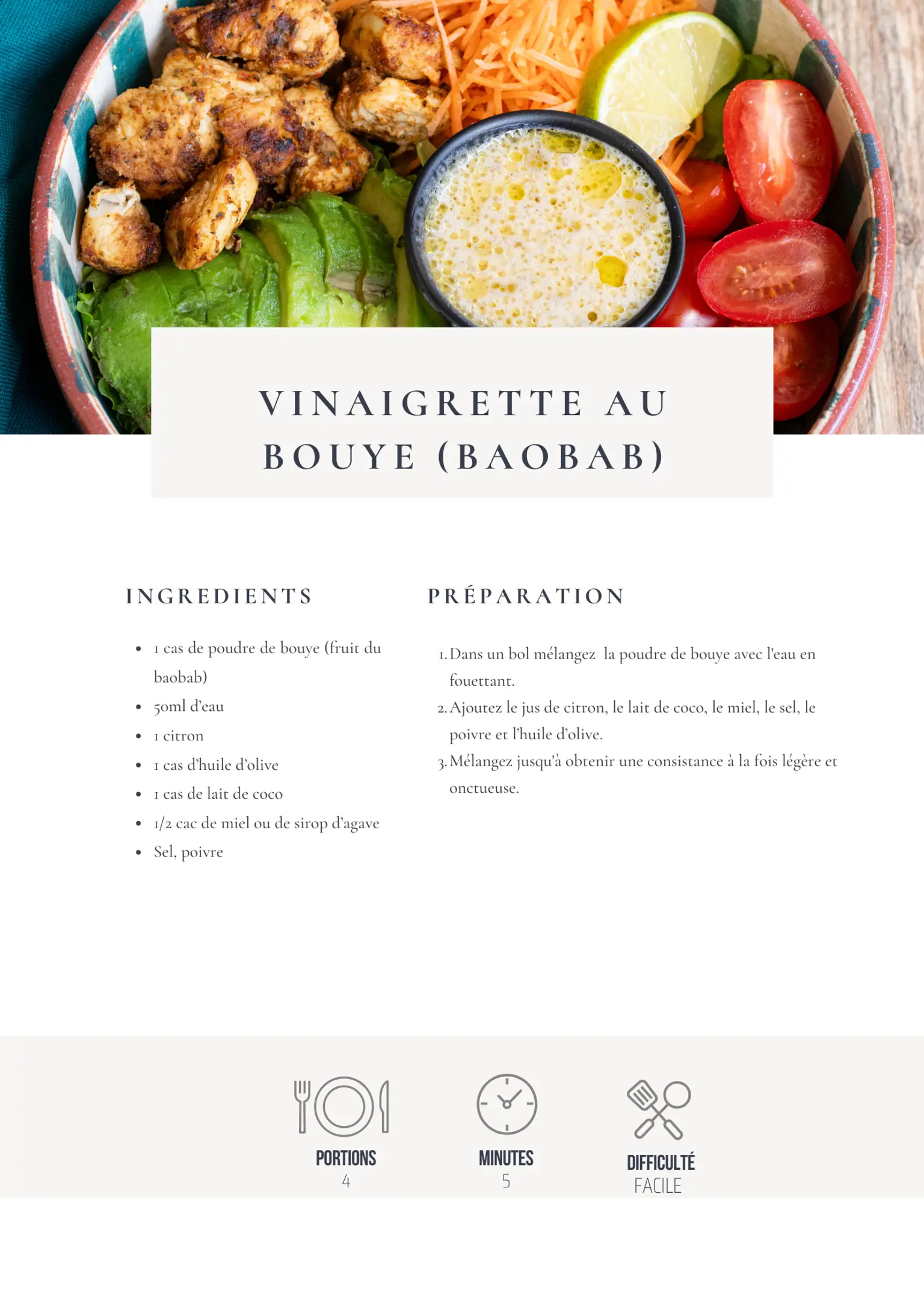 apercu 5 recettes de vinaigrettes irresistible