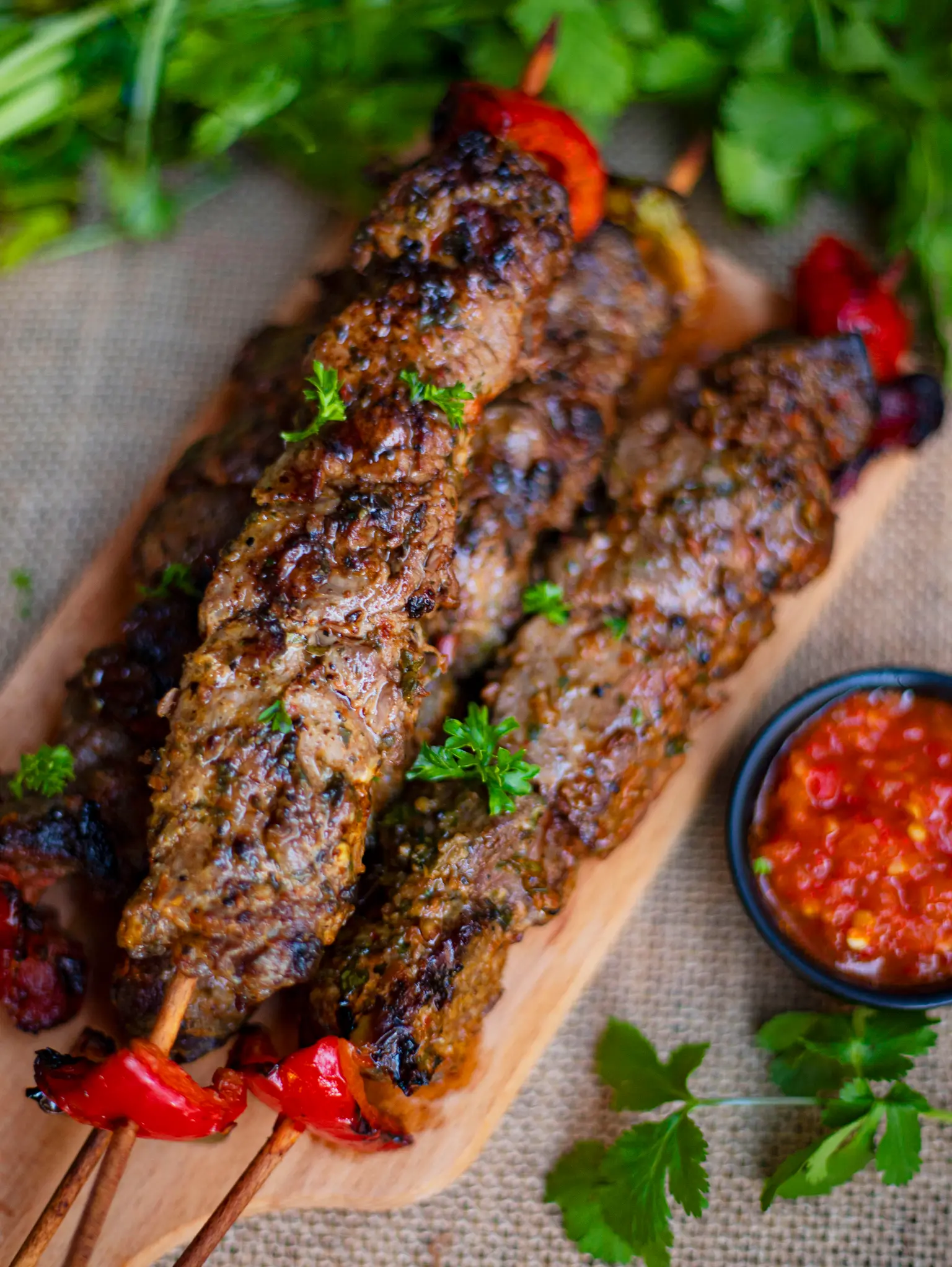 brochette boeuf marinee