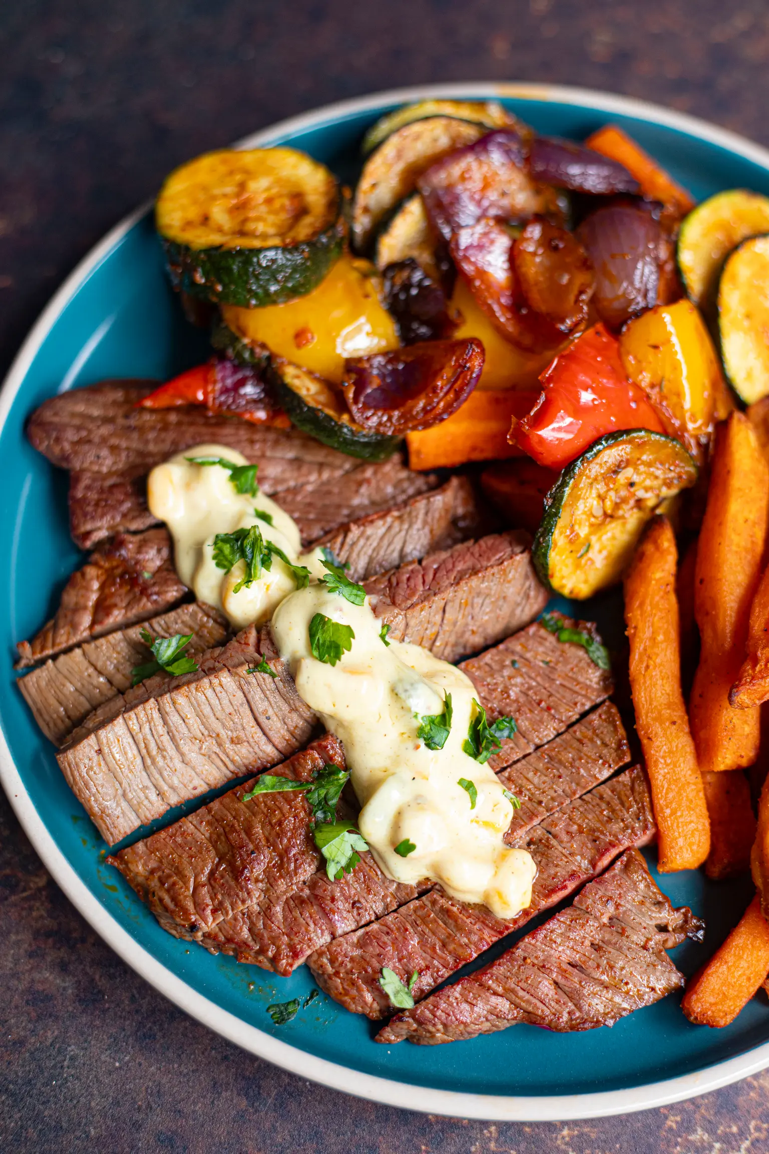 steak frite patate douce 2