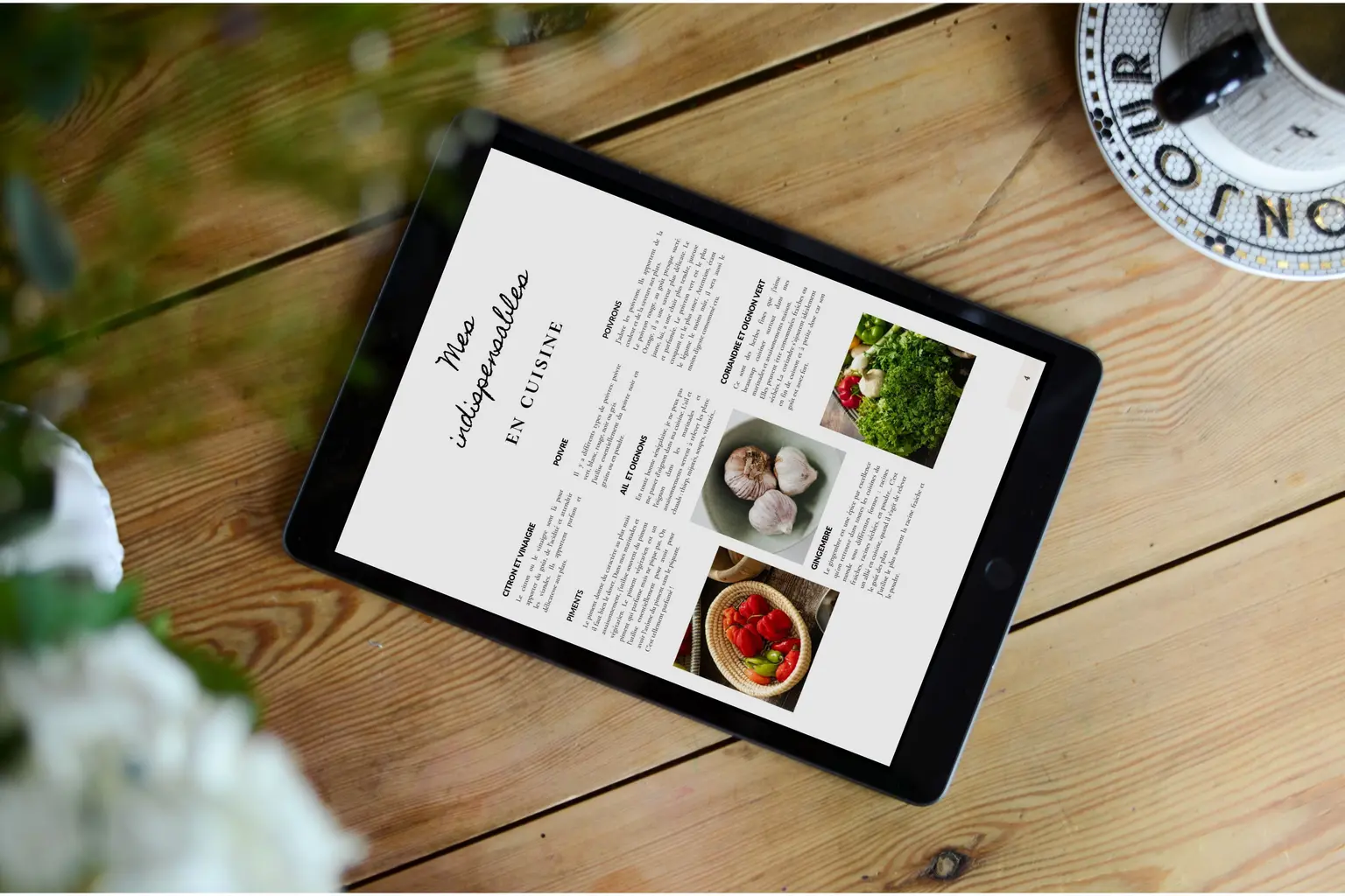 tablette page ebook