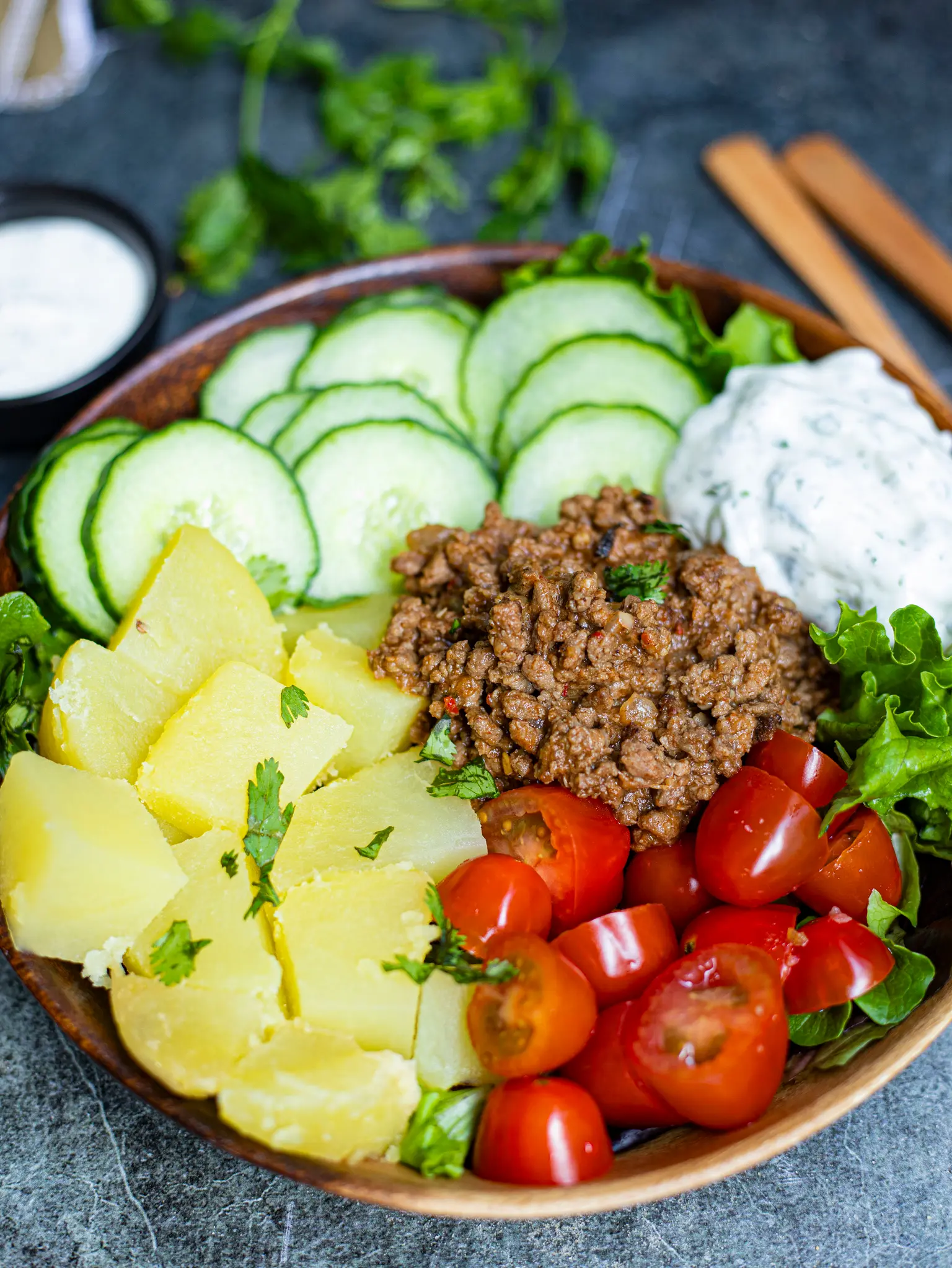 bowl viande hachee