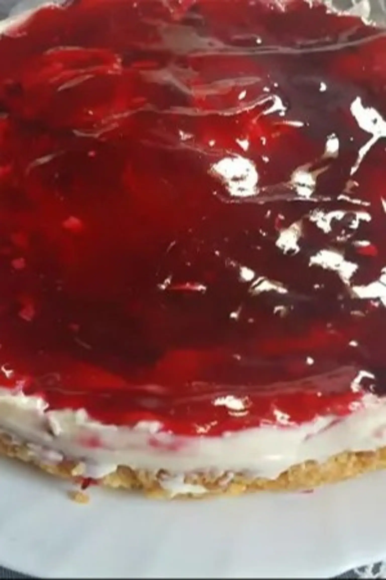 Cheese cake au coulis bissap