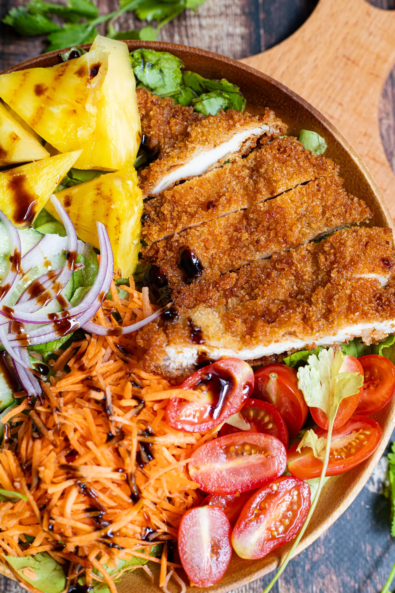 salade poulet pane
