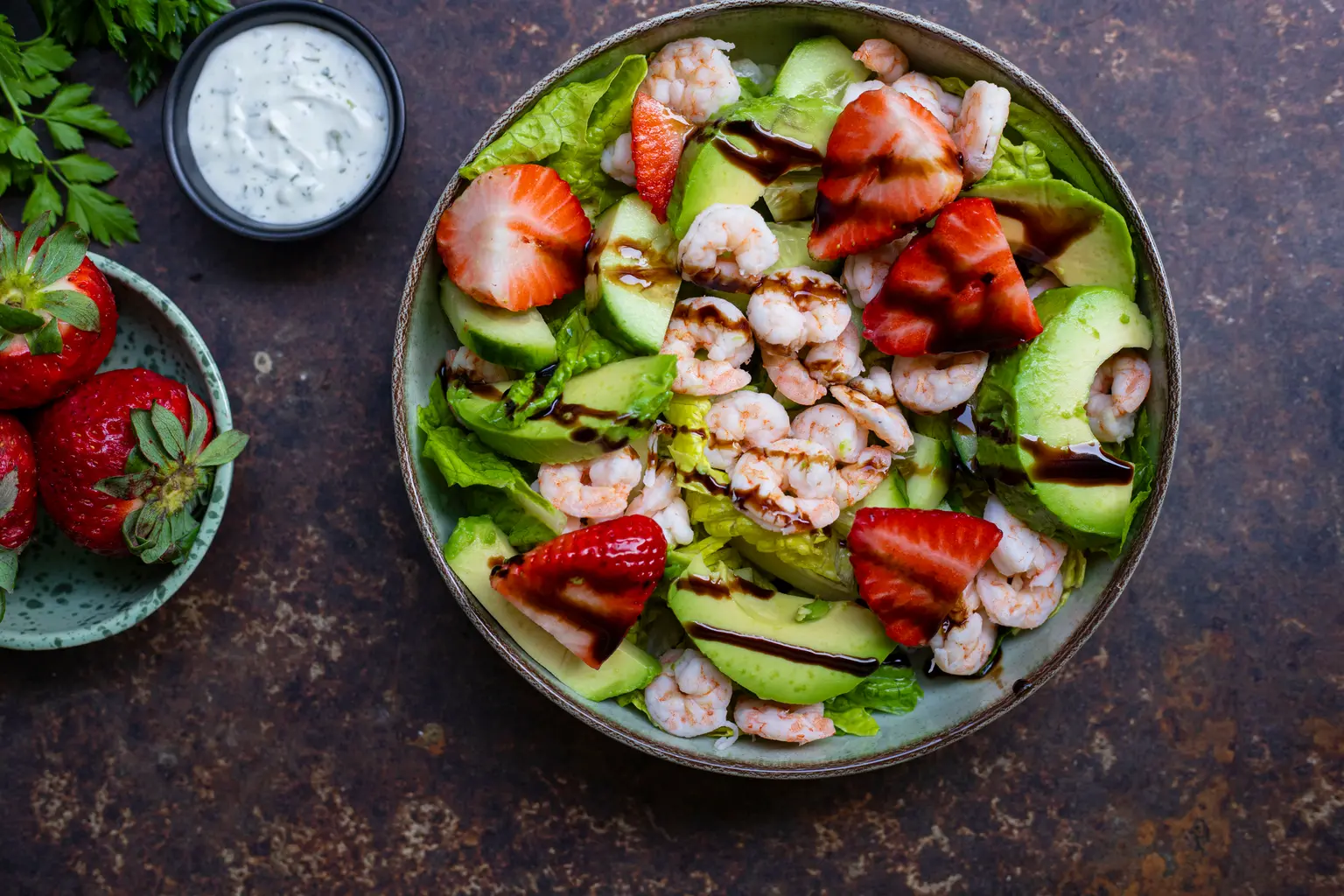 salade crevette fraise 2