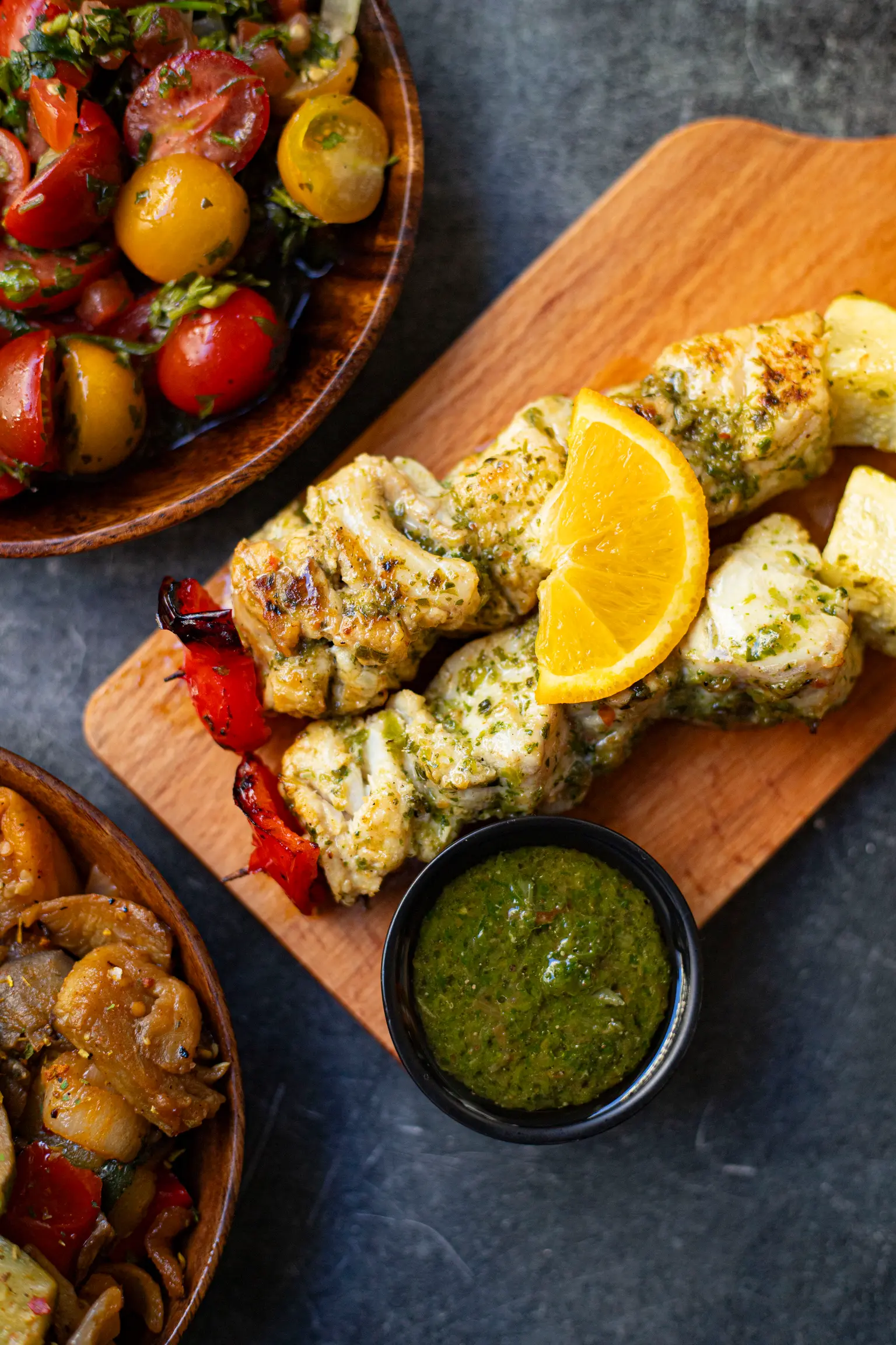 brochettes de poisson