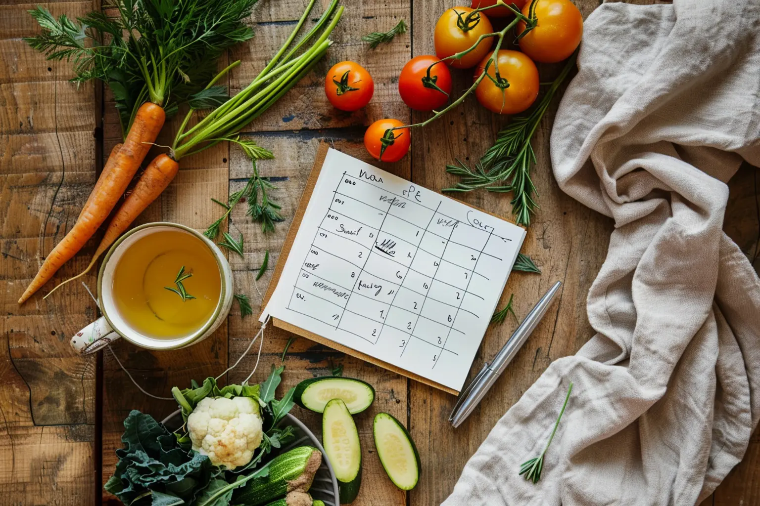 cozy meal planner