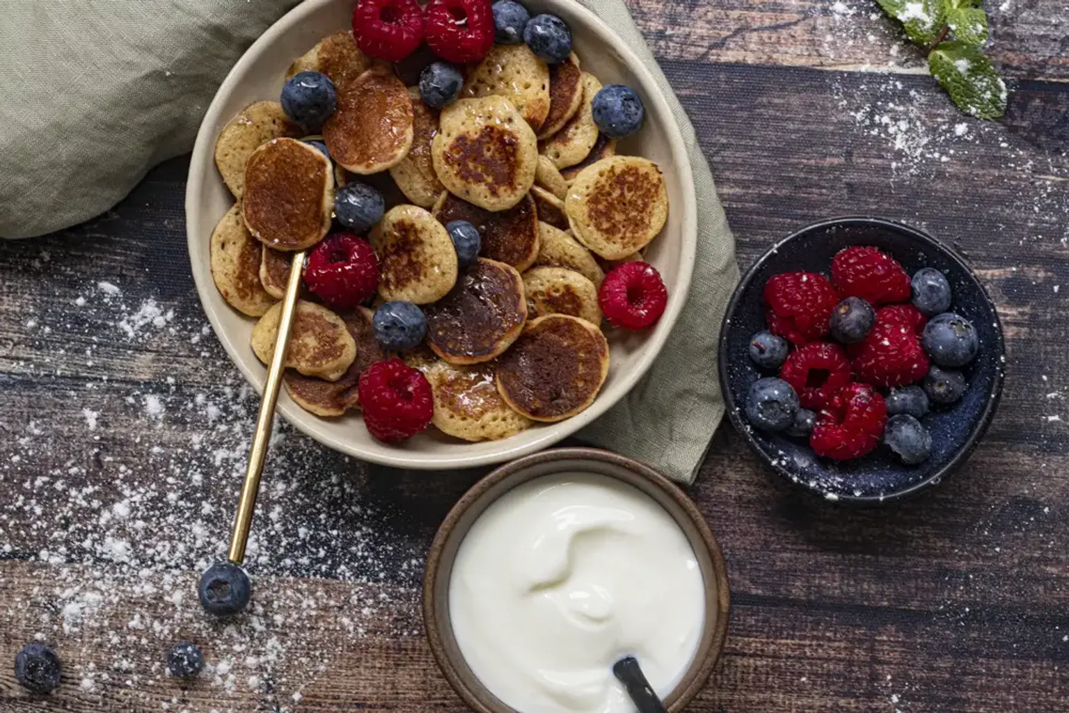 mini pancakes de manioc sans gluten