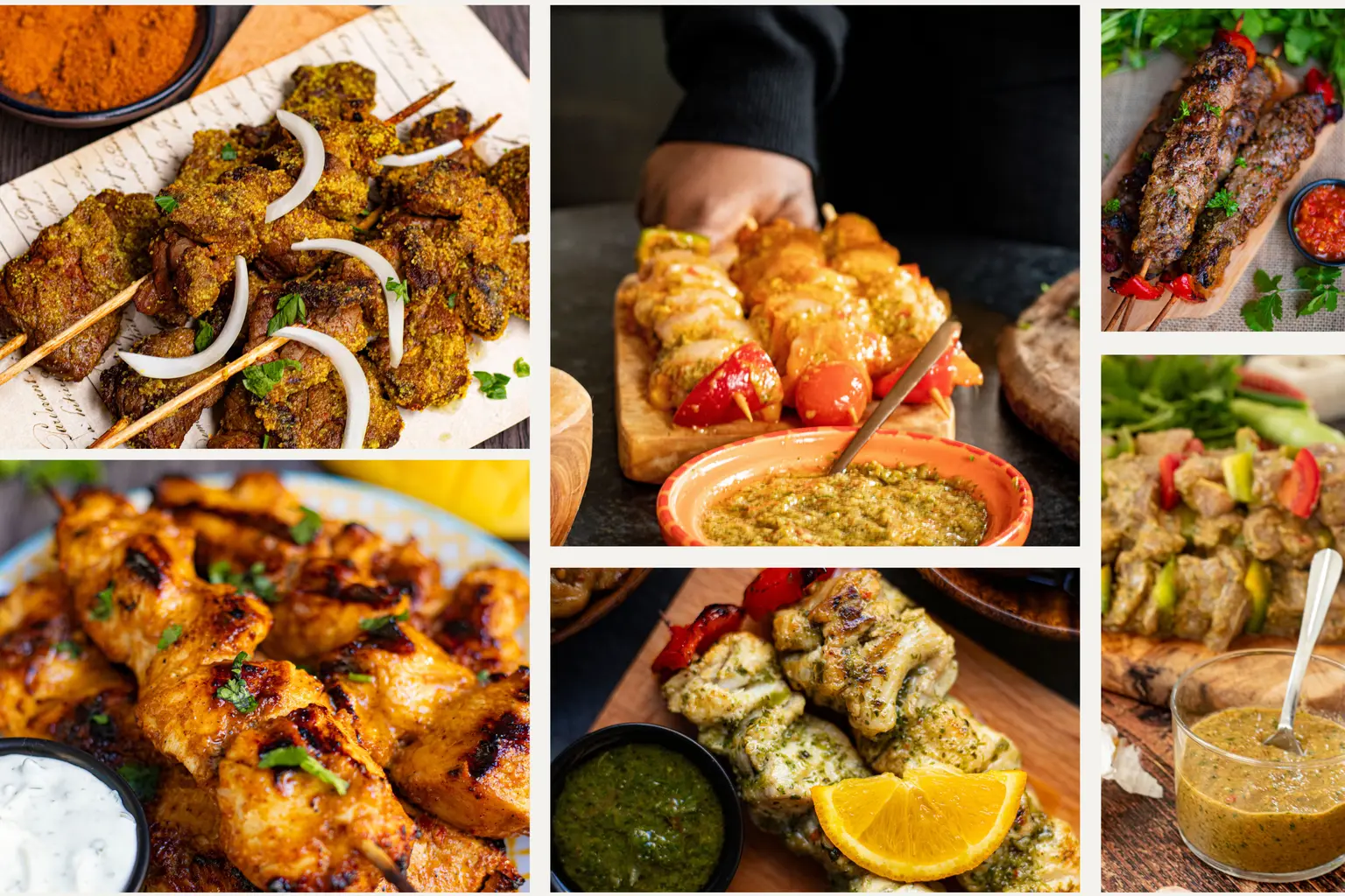10 recettes de brochettes