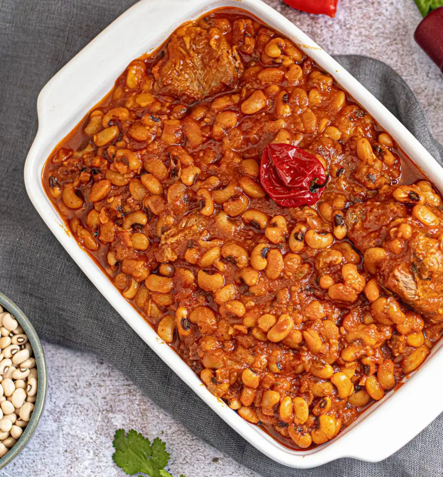 ndambe ragout de niebe a la viande