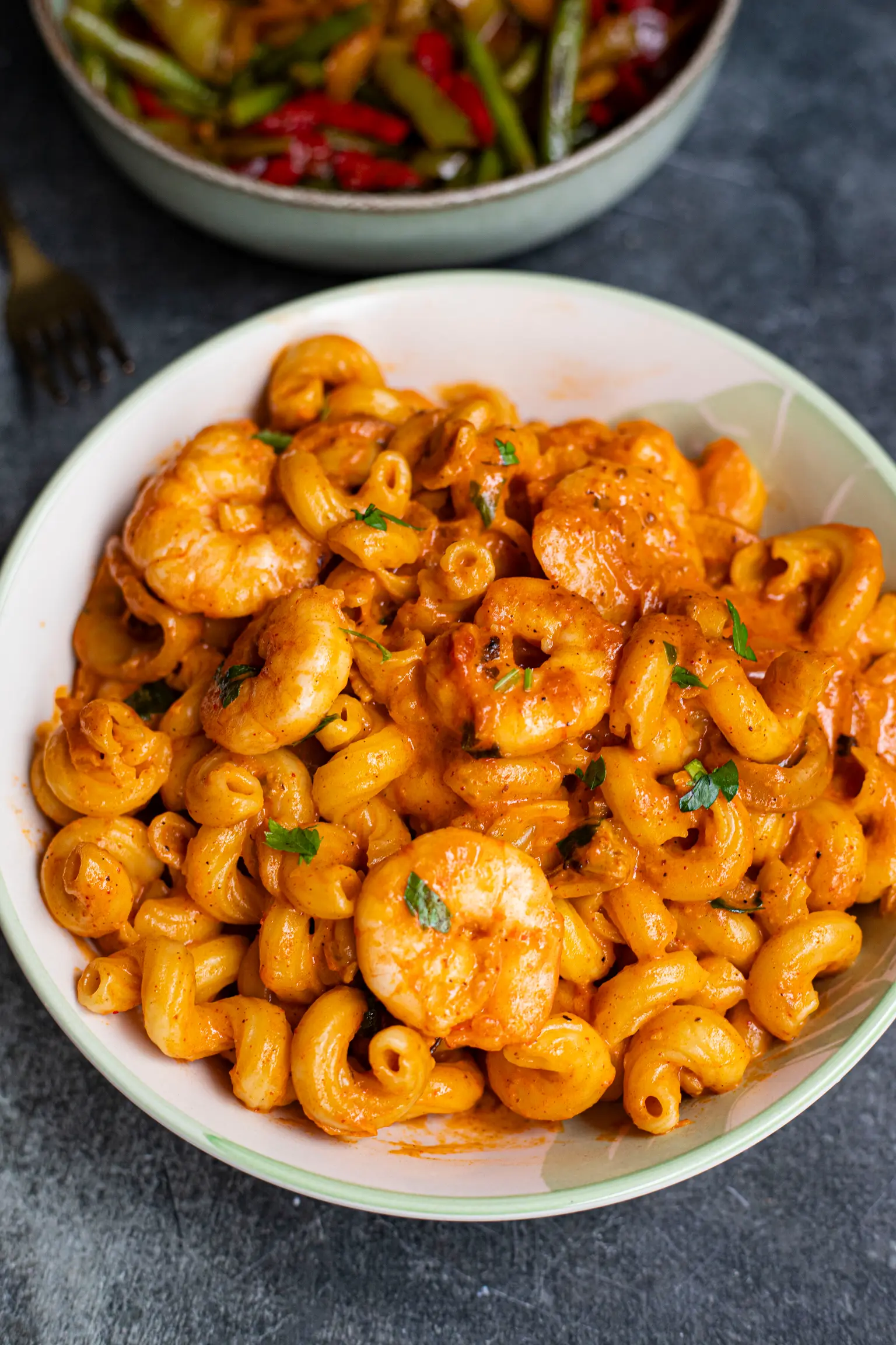 pâtes aux crevettes