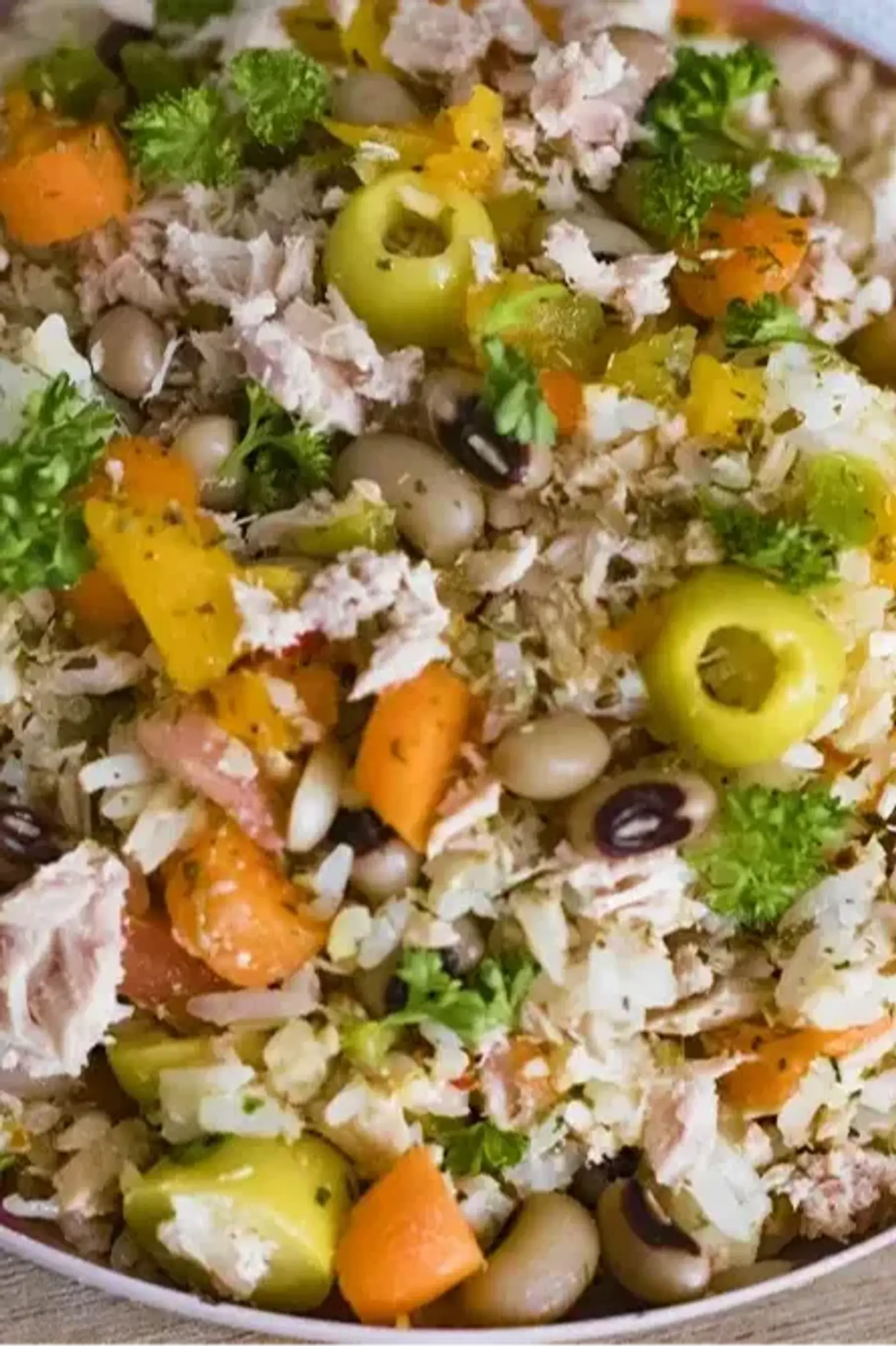 salade de riz au thon et niebe