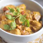 poulet au curry et lait de coco