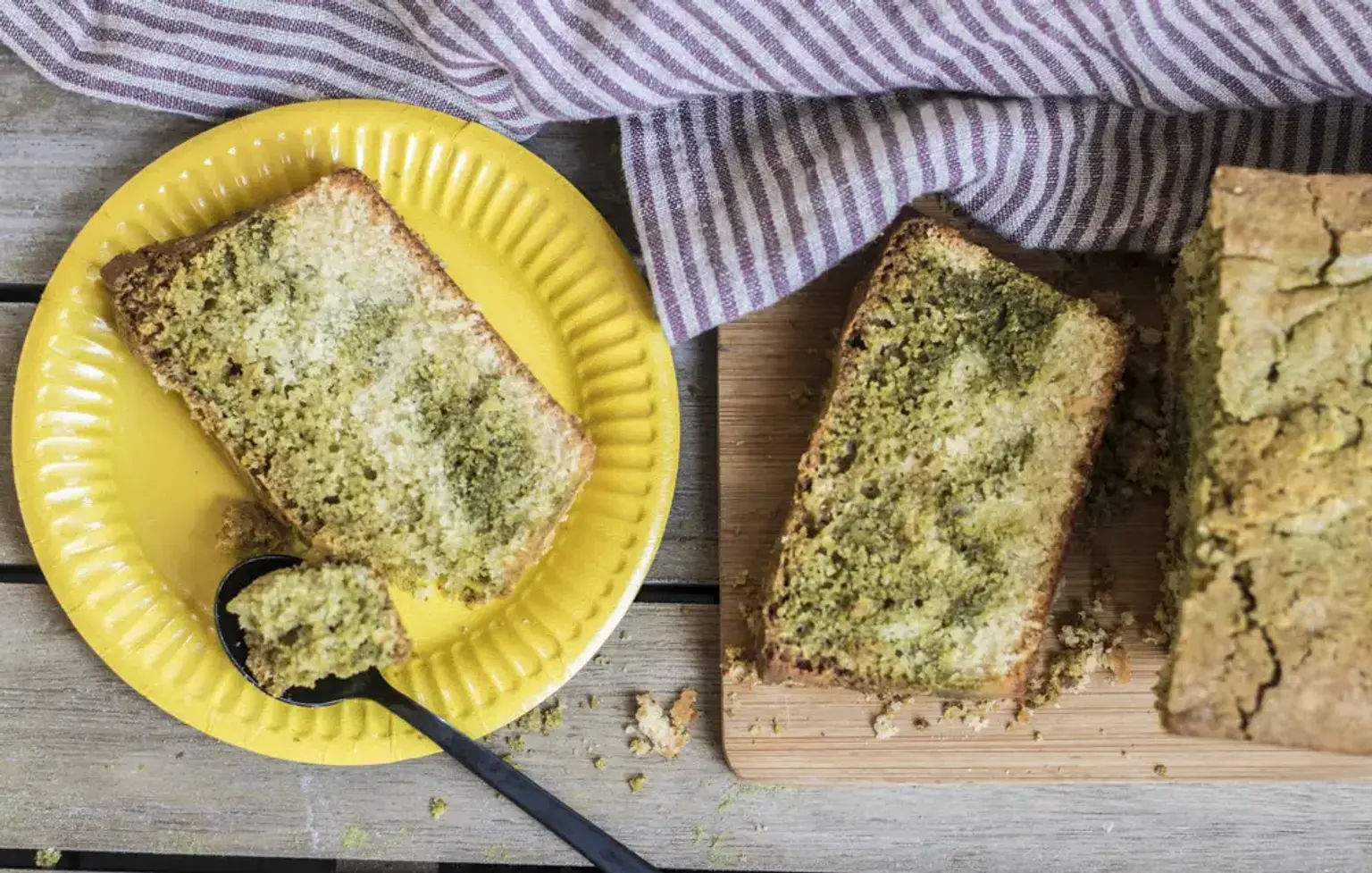 cake marbre patate douce moringa