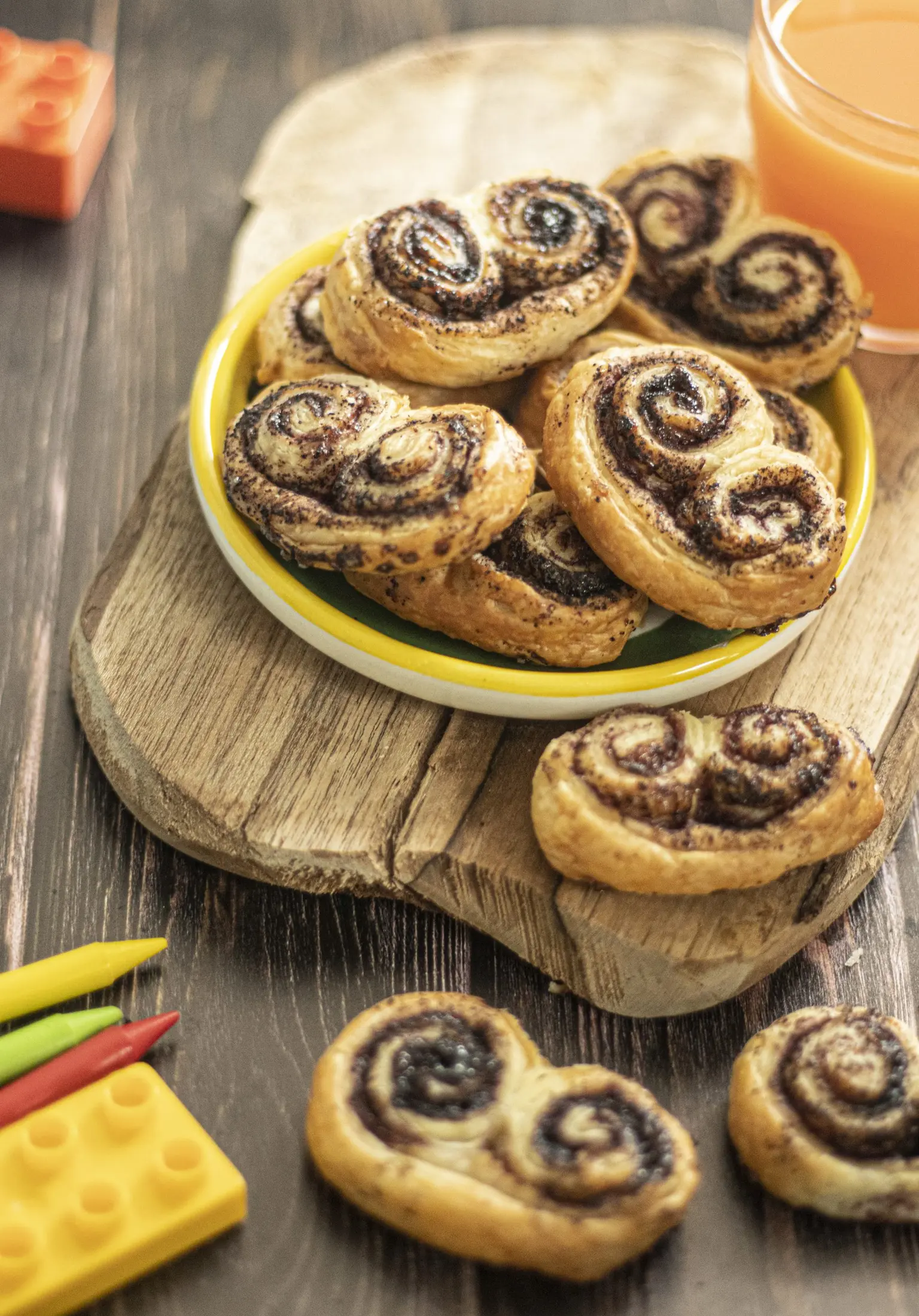 biscuits palmier a la poudre de bissap hibiscus