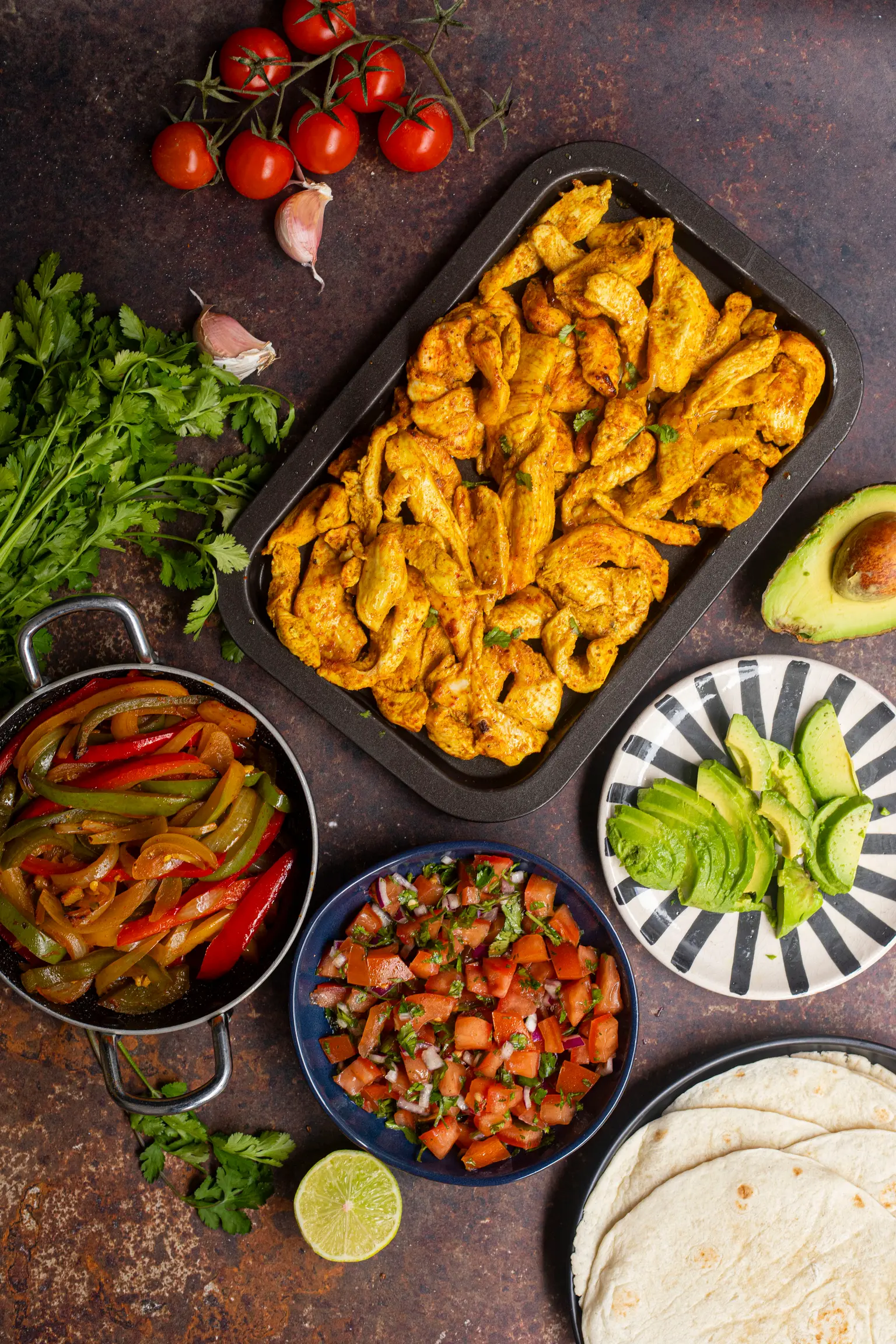 fajitas poulet