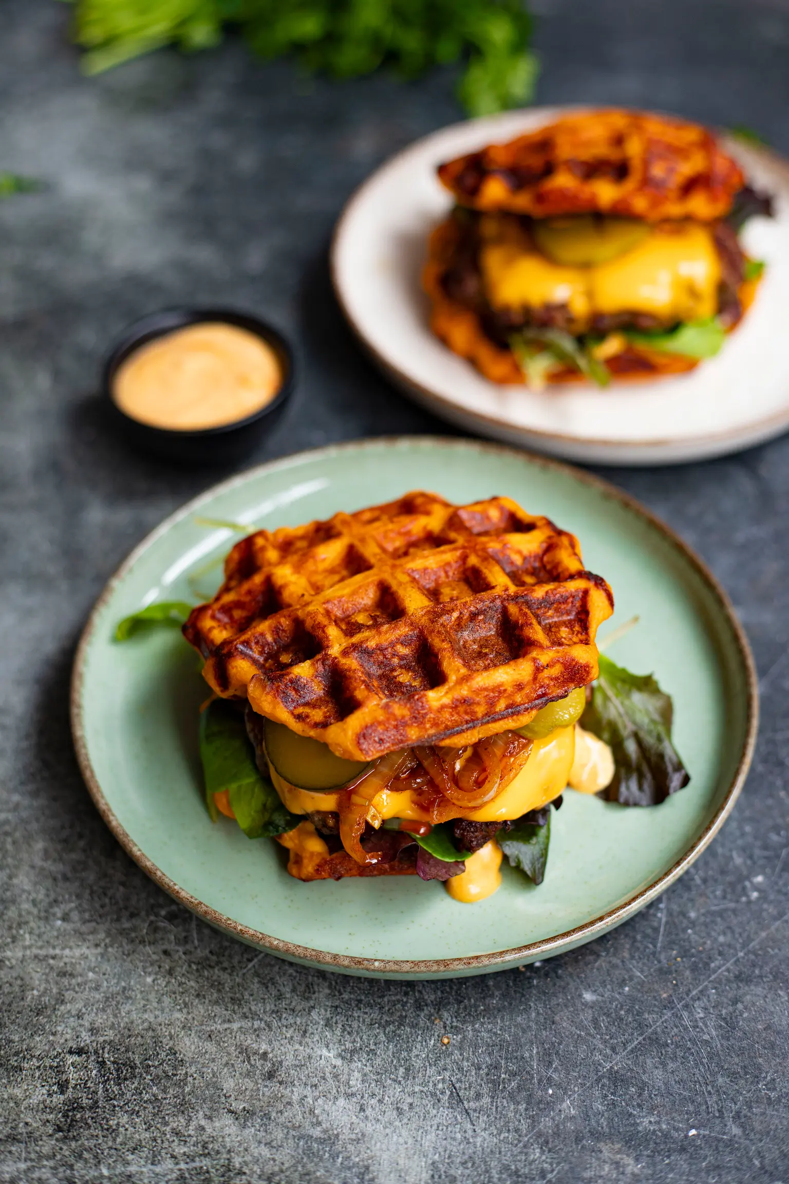 burger gaufre