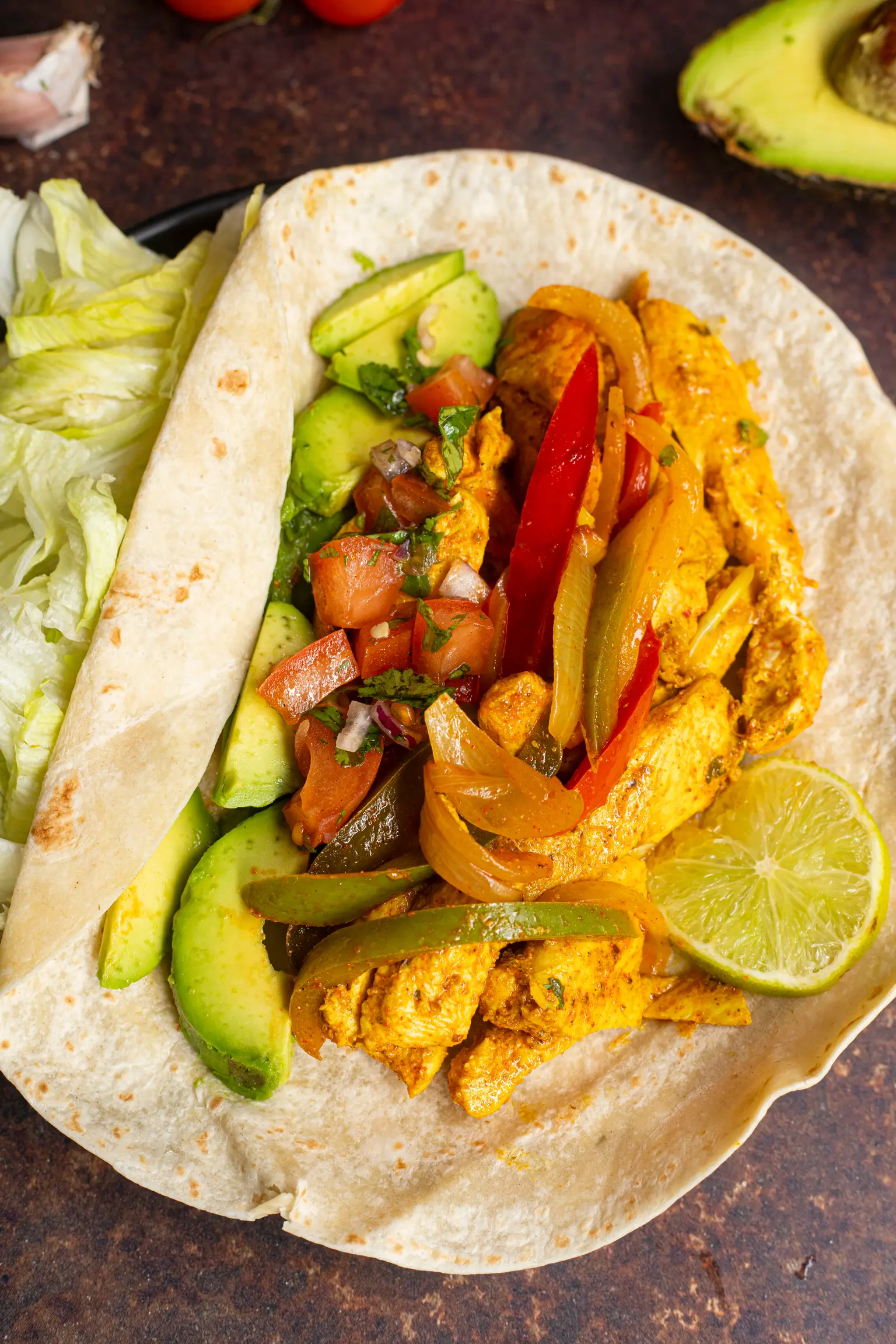 fajitas poulet