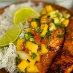 saumon salsa mangue