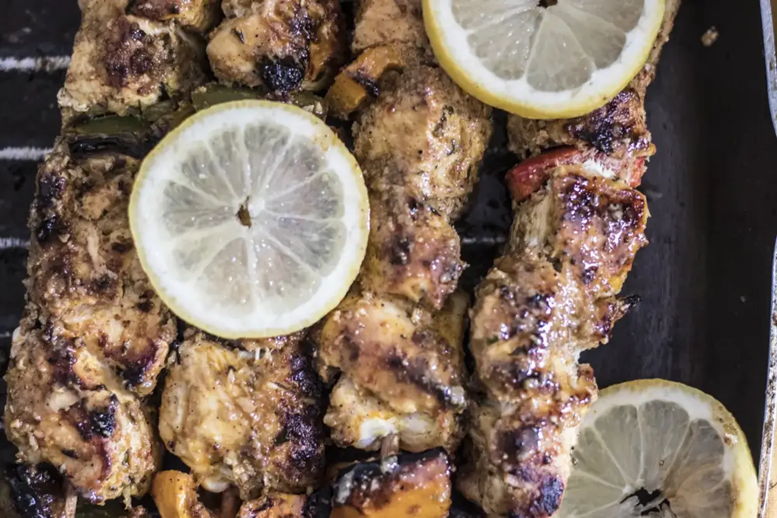 brochettes de poulet au gingembre miel et citron