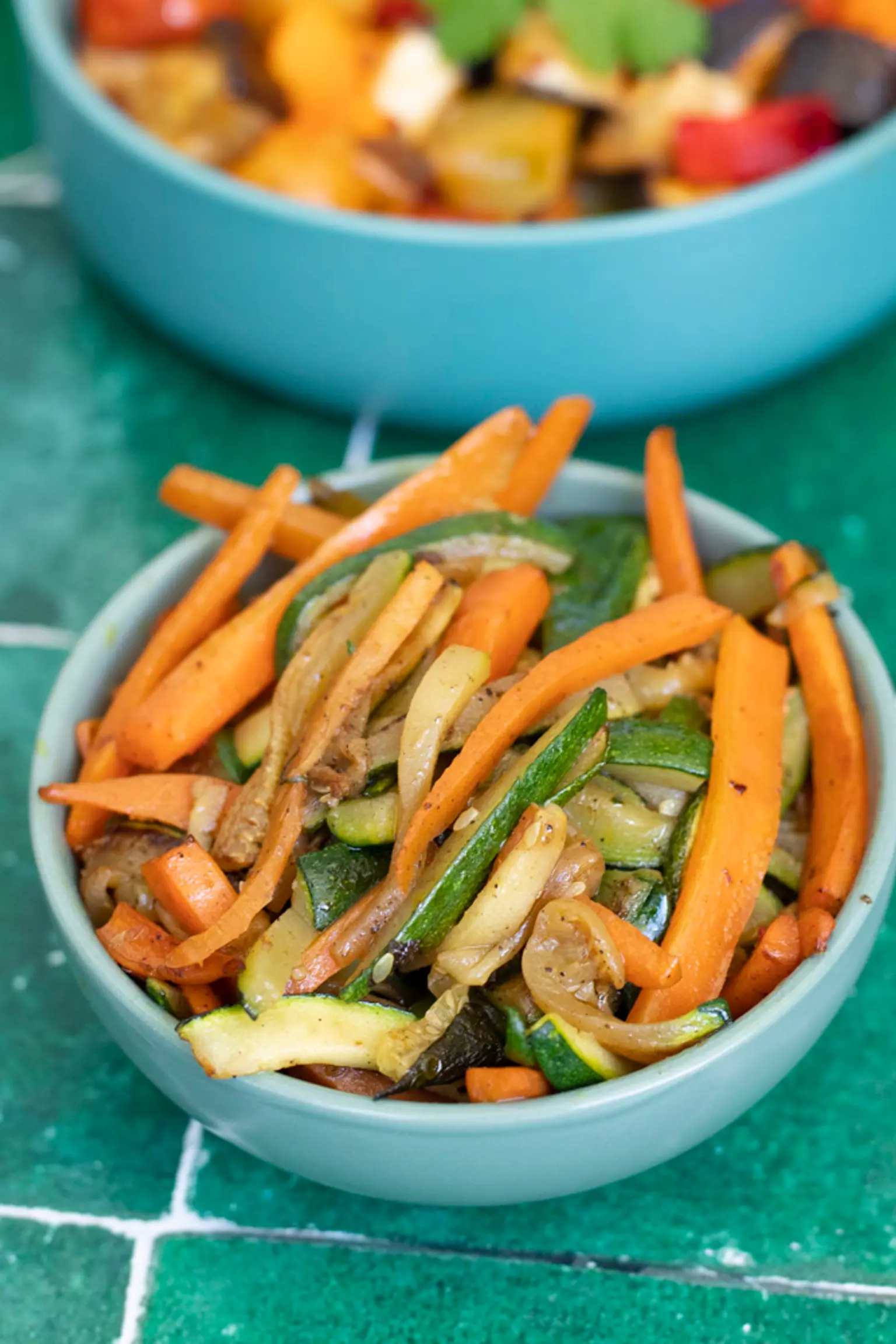 carotte et courgette sautee