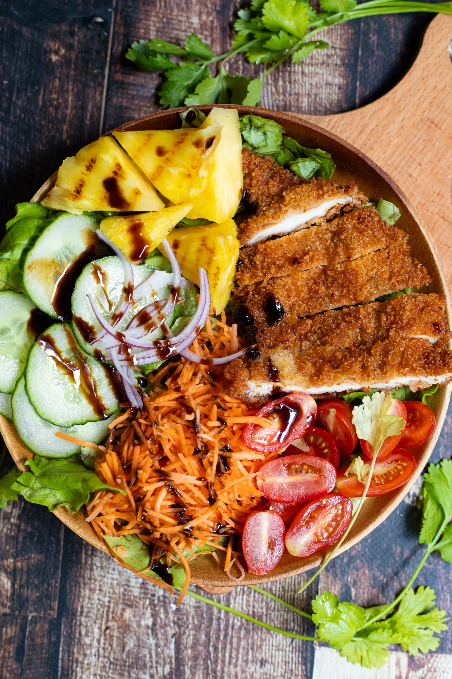 salade poulet pane