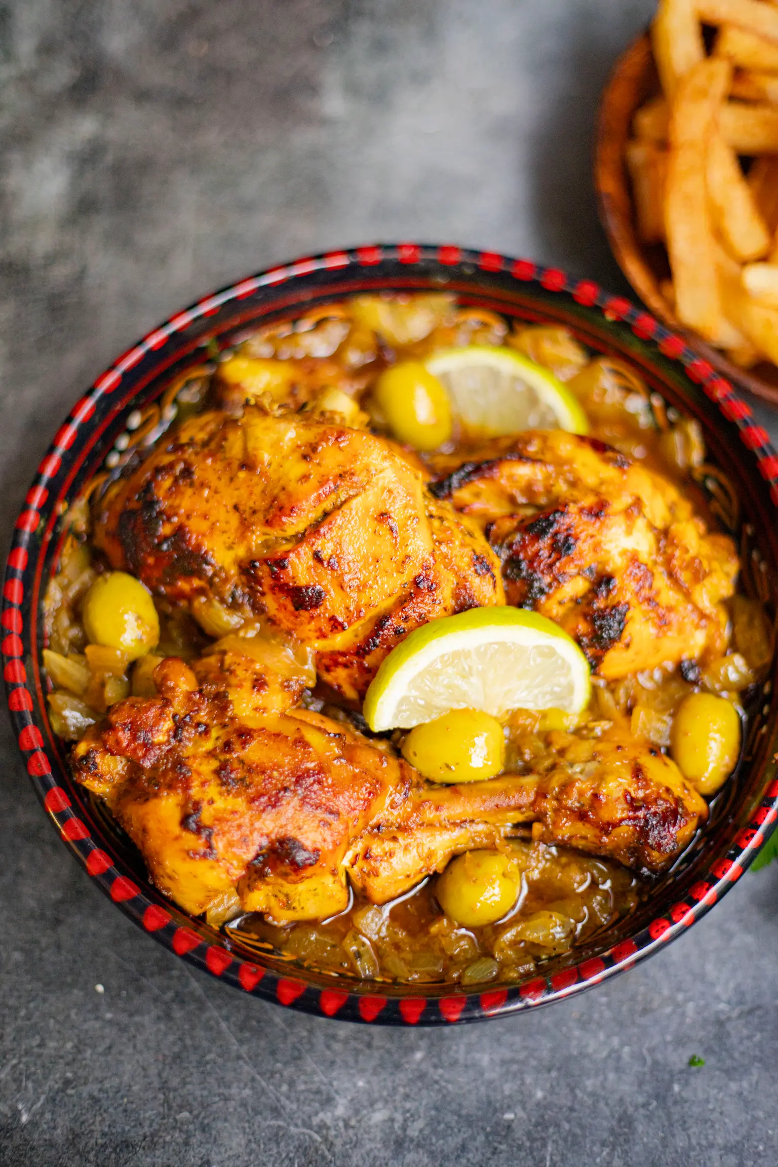 poulet olives