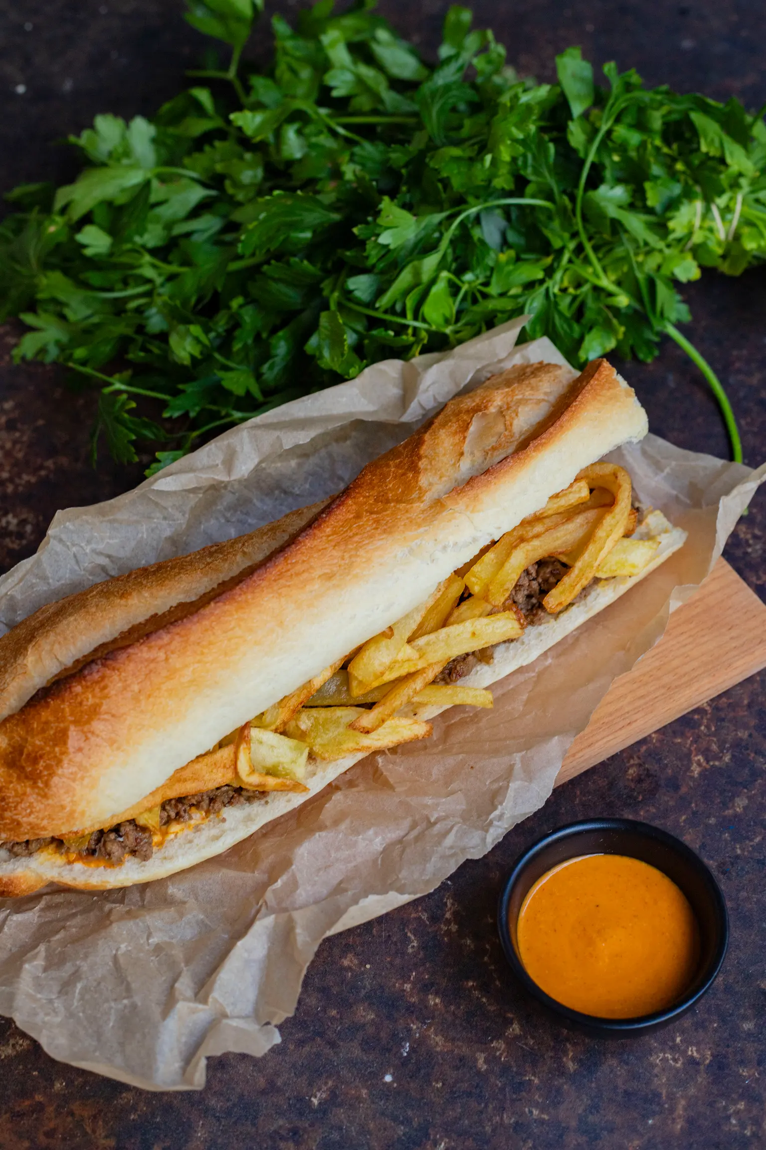 sanwich viande hache e