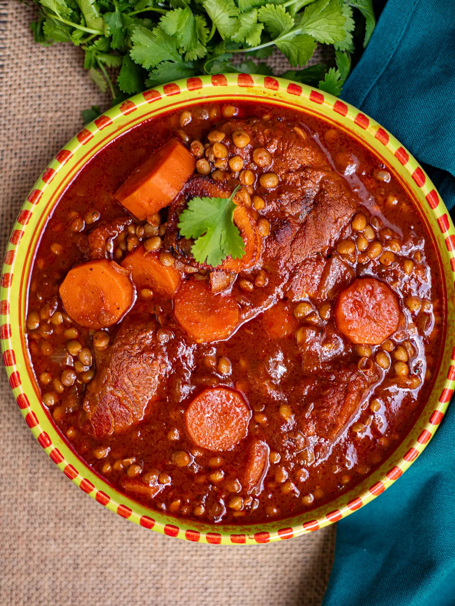 boeuf aux lentilles et carottes