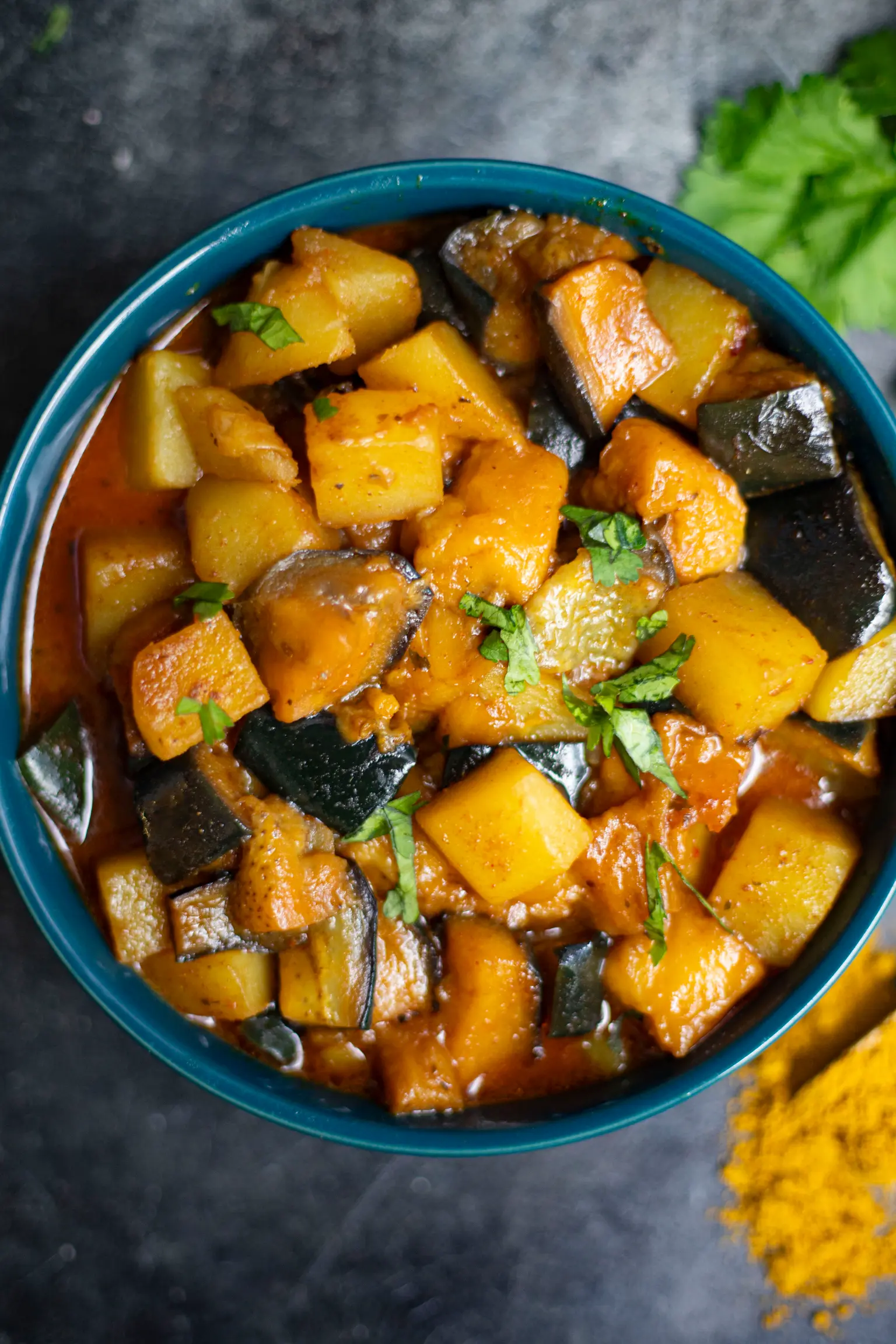 pommes de terre aubergine