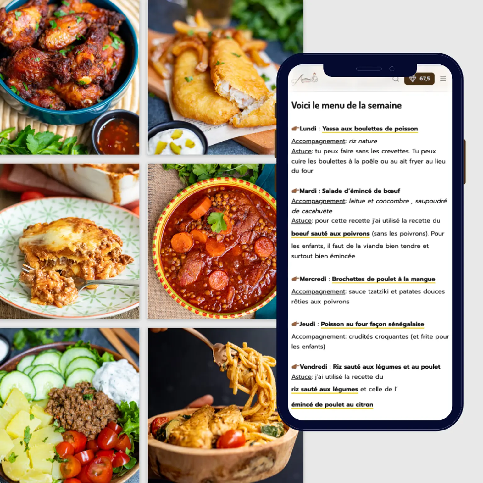 menu semaine