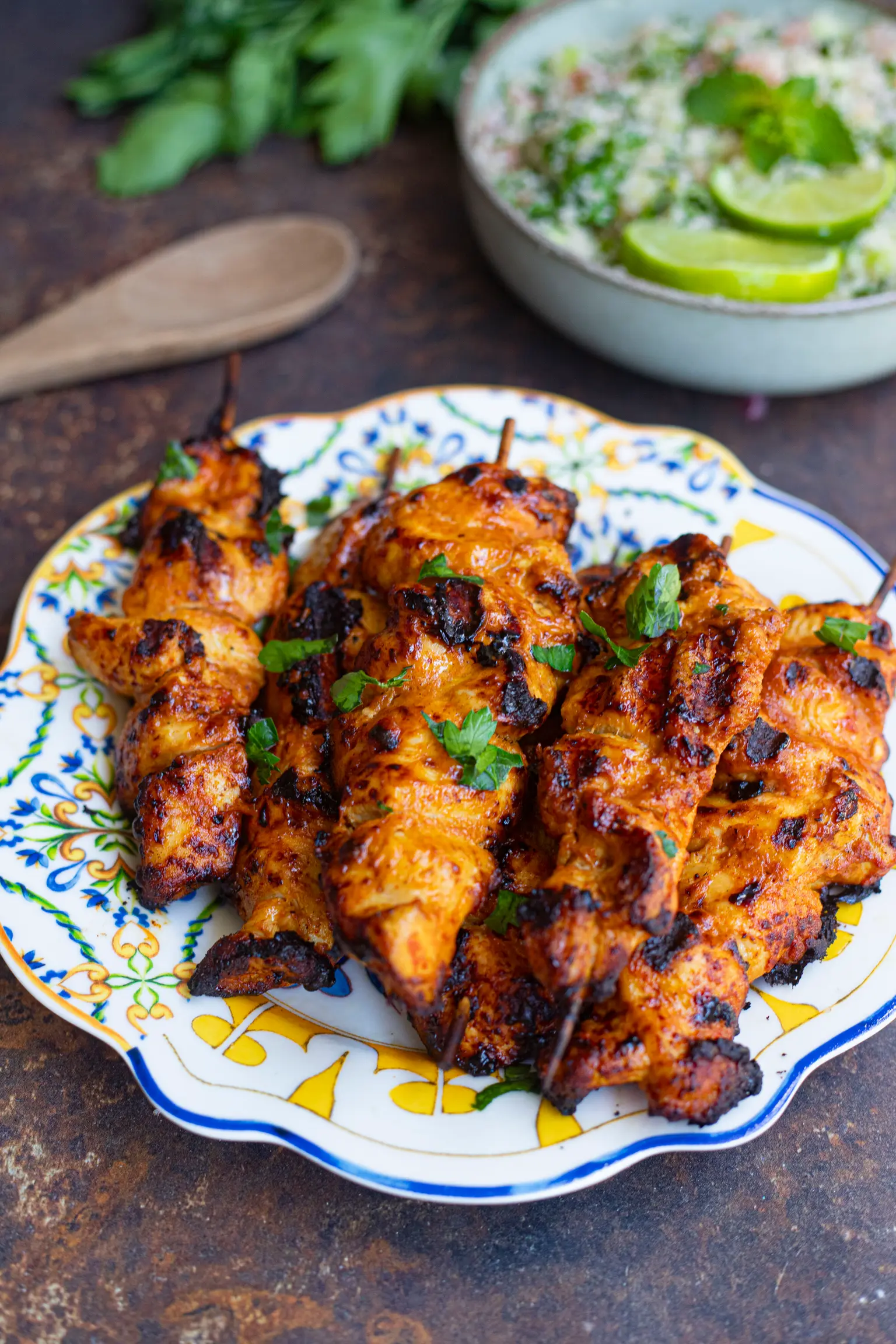 brochettes poulet tomate cumin