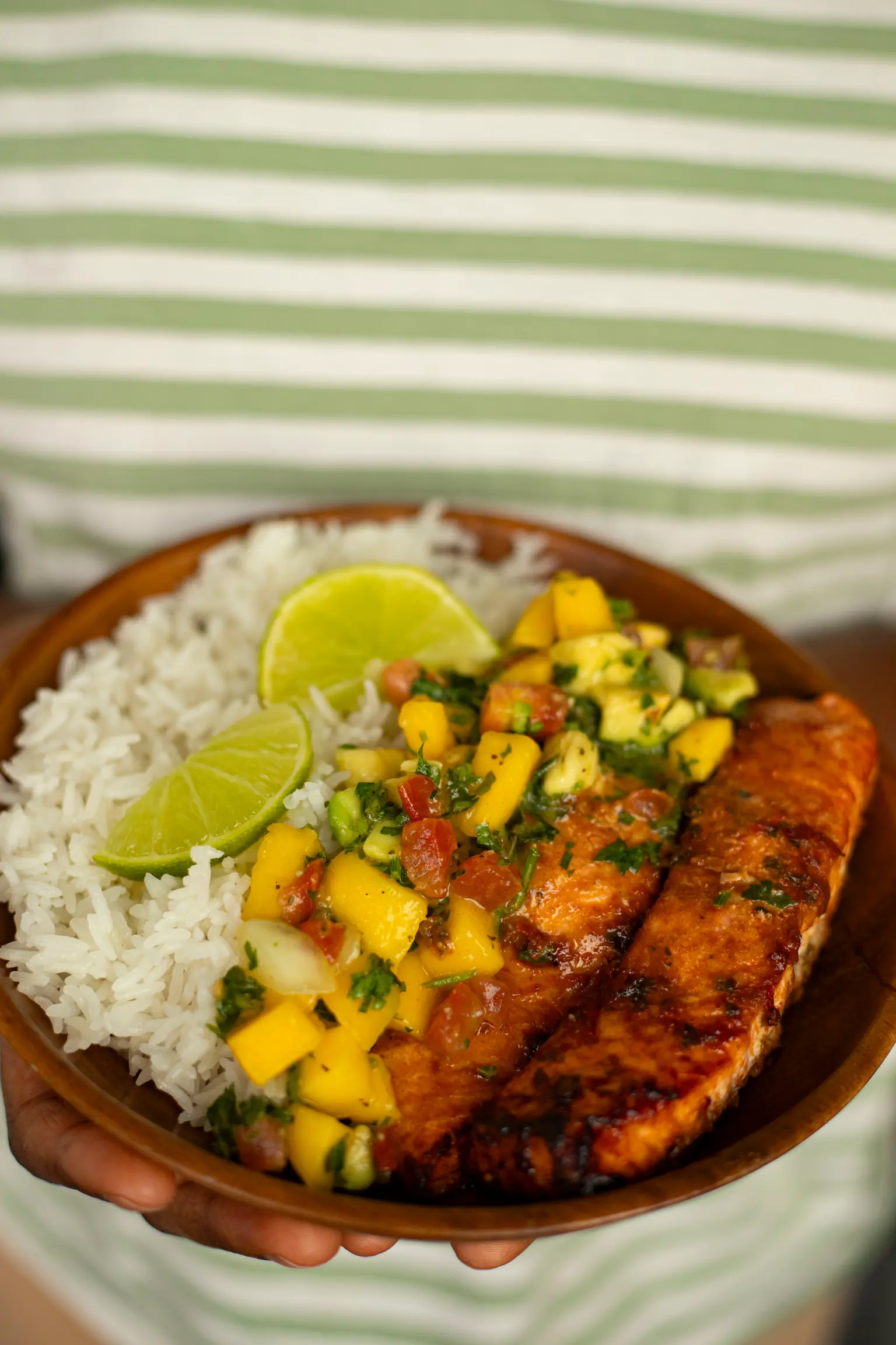 saumon salsa mangue