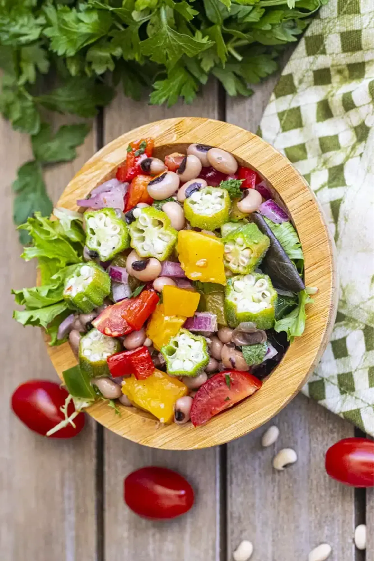 salade de gombo et niebe