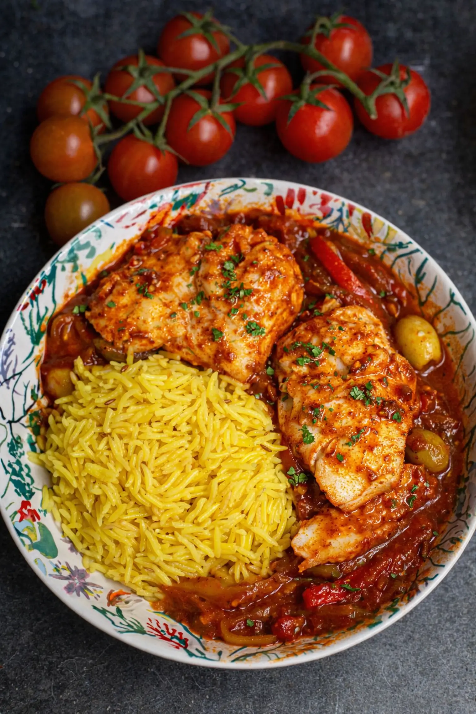 cabillaud a la sauce tomate