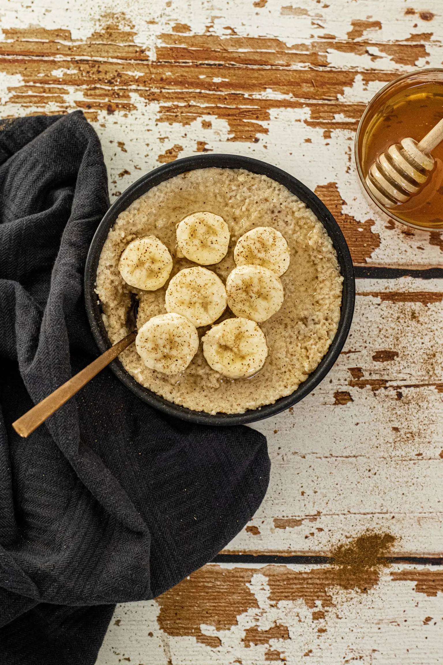 fonio au lait coco et beurre de cacahuete