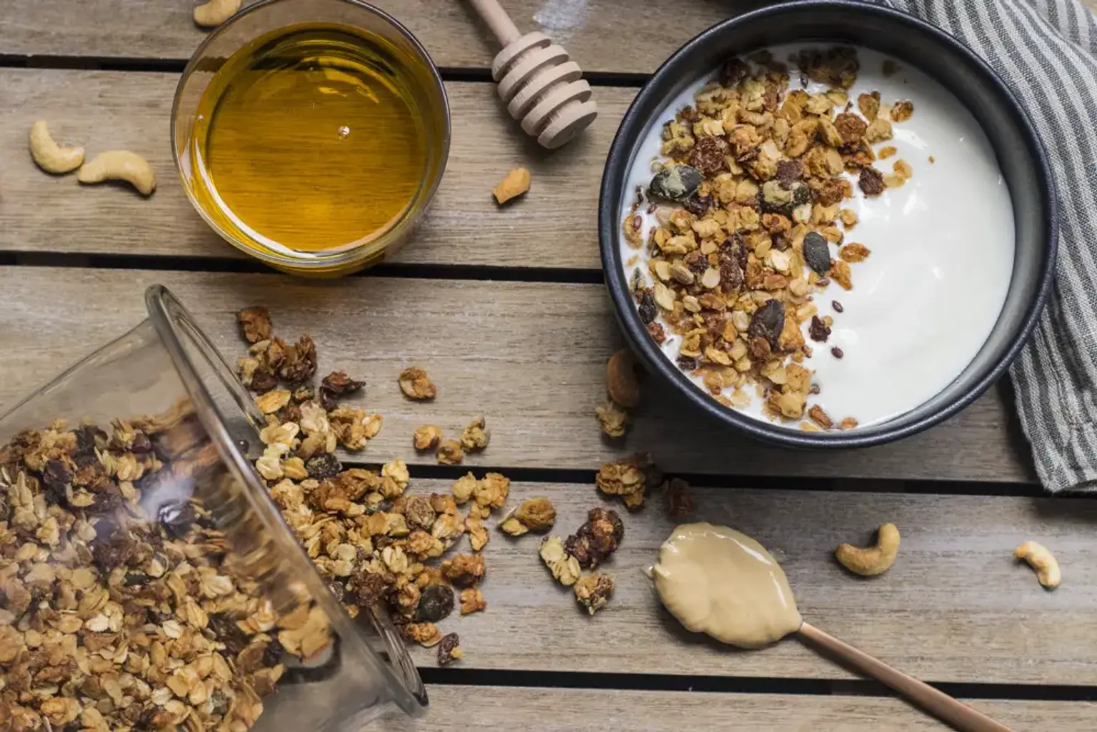 granola au beurre de cajou et aux graines de courge