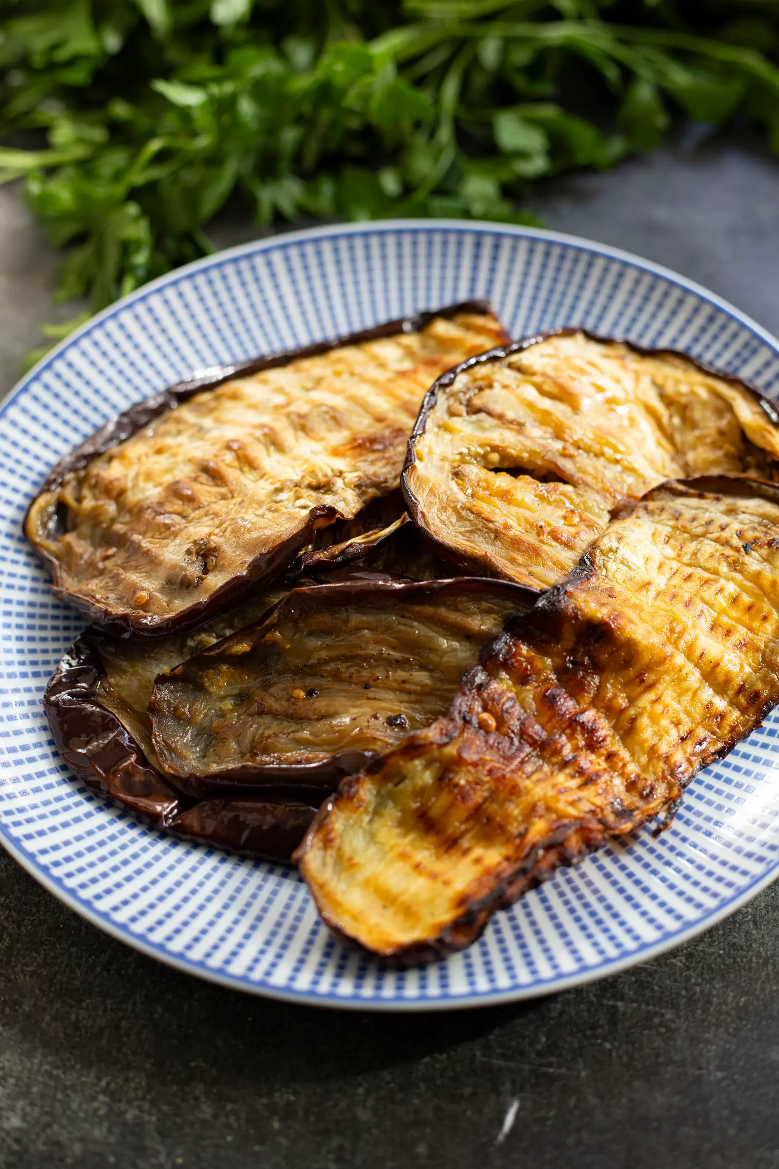 aubergine grillée