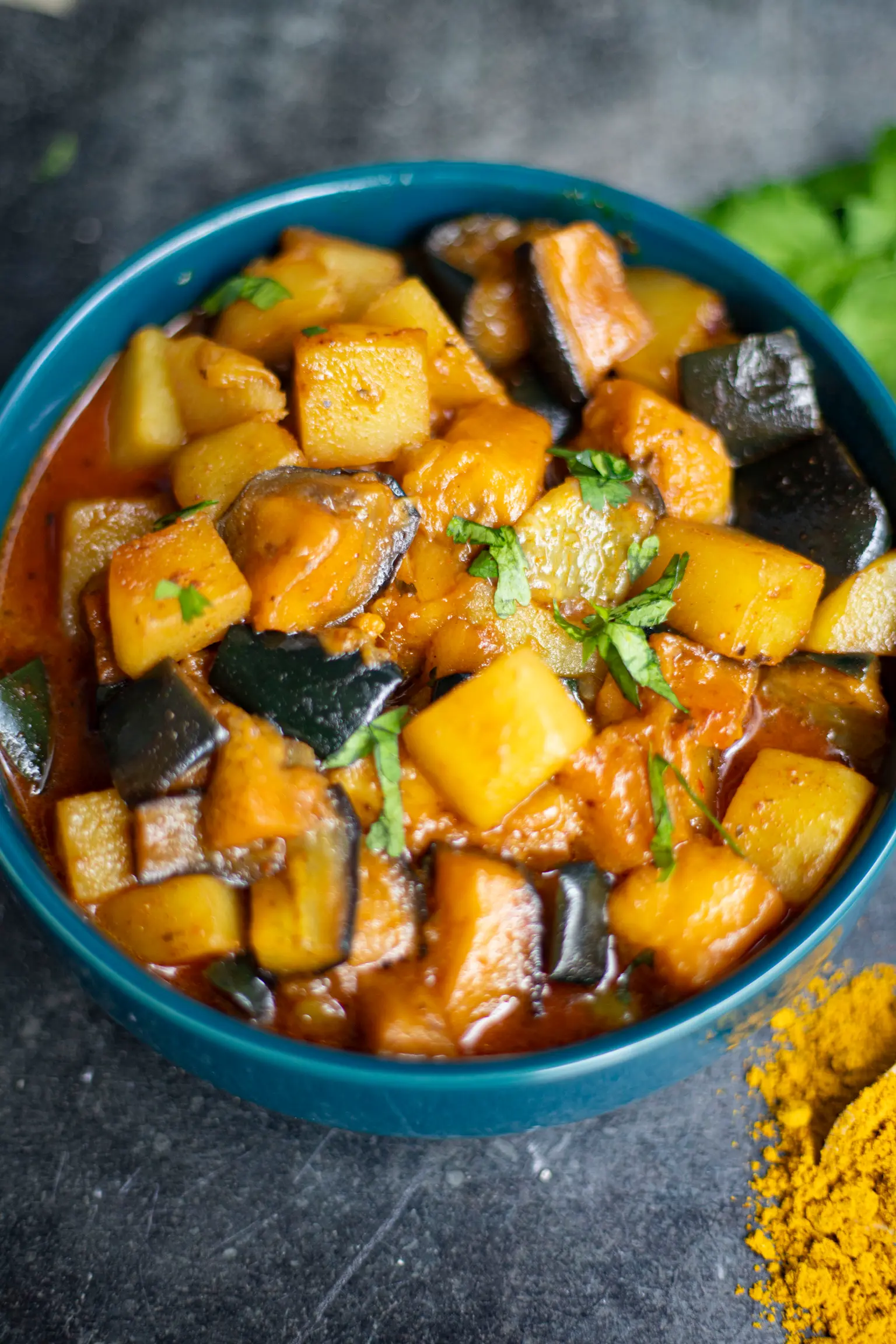 pommes de terre aubergine