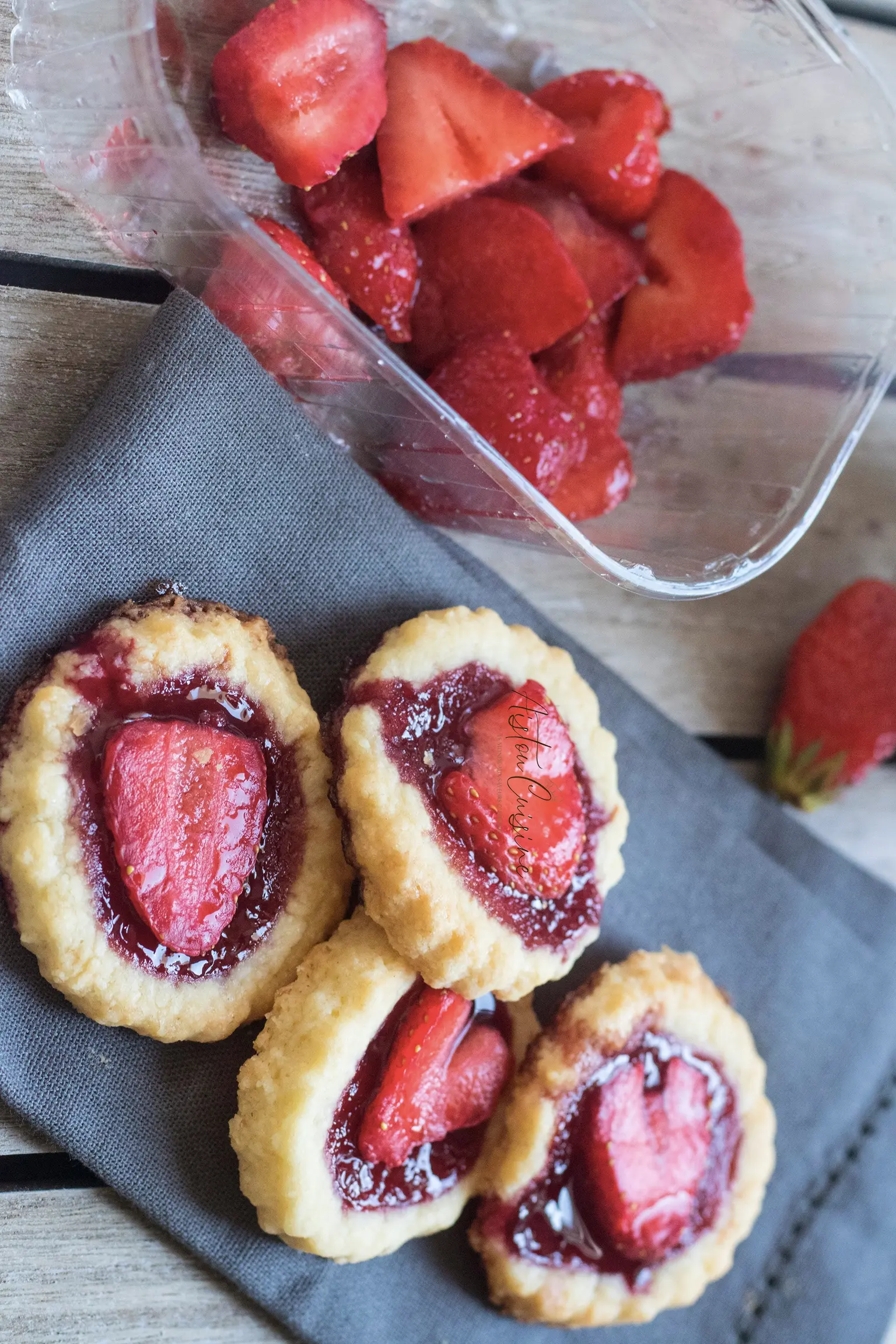 tartelettes fraise confiture bissap