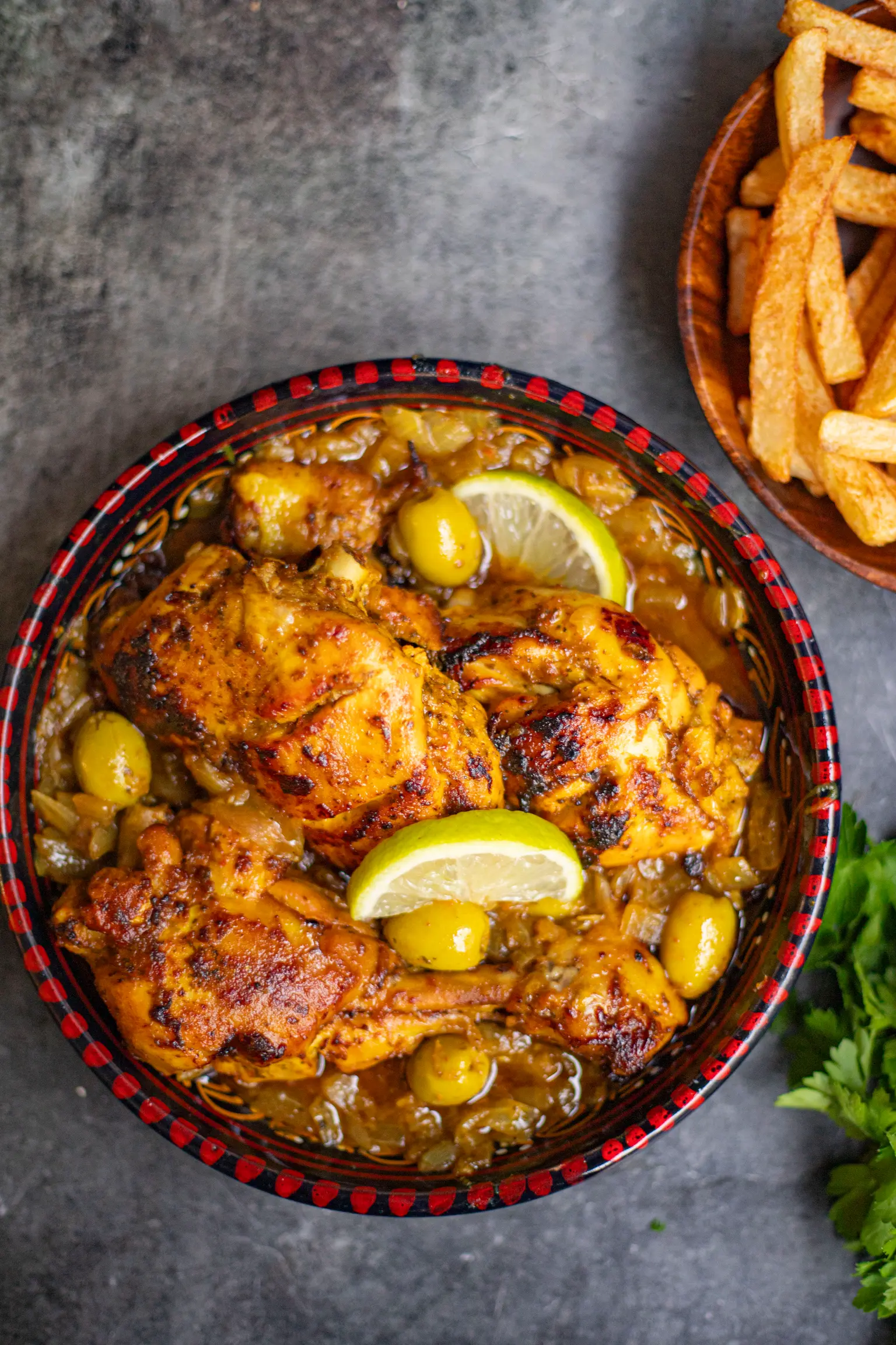poulet olives