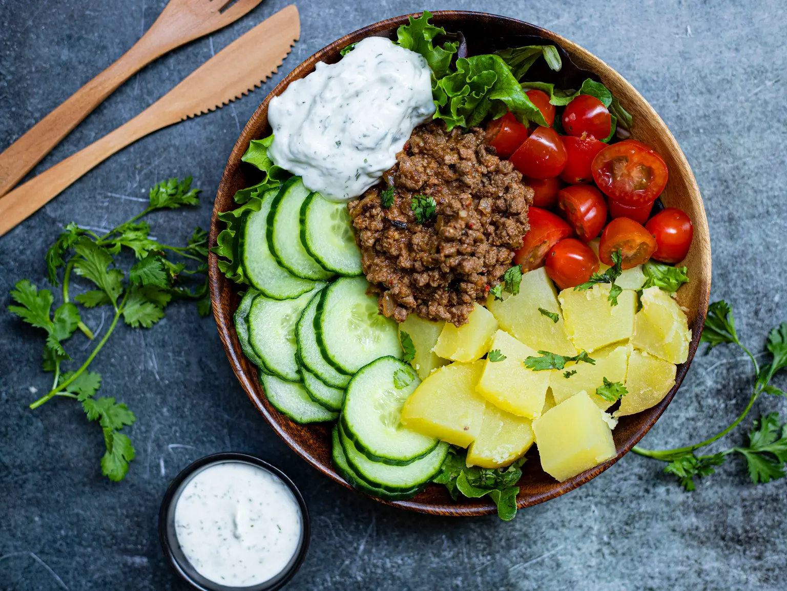 bowl viande hachee